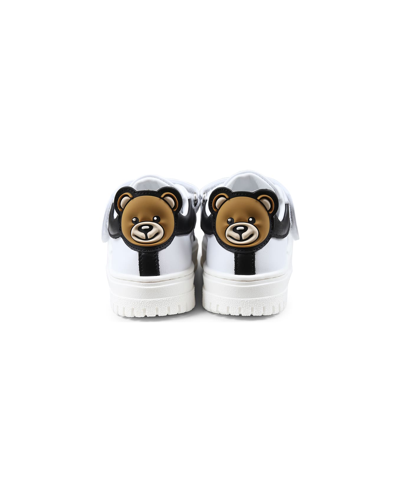 Moschino White Sneakers For Babykids And Kids - White