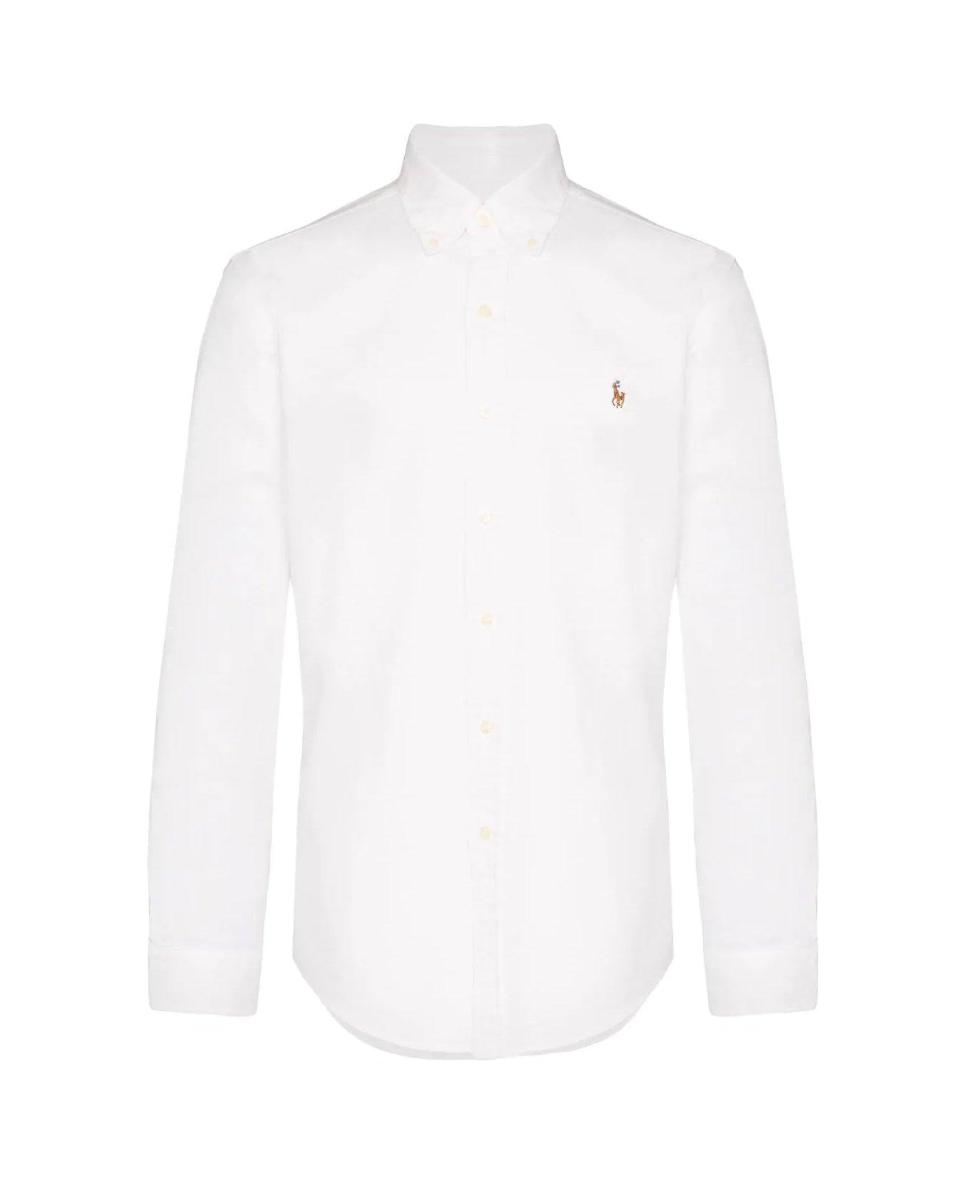 Polo Ralph Lauren Logo Embroidered Shirt Polo Ralph Lauren - WHITE