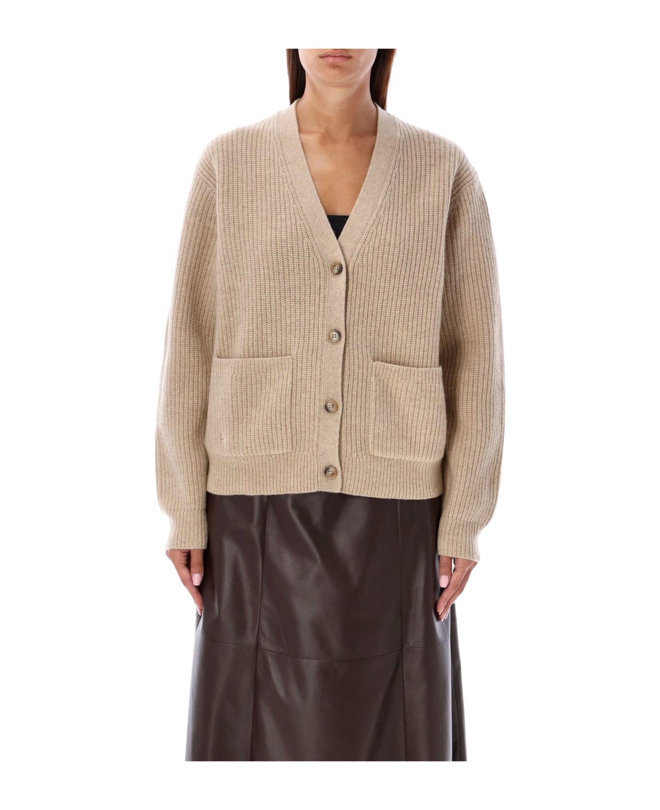 Polo Ralph Lauren V-neck Cardigan - OATMEAL MELANGE