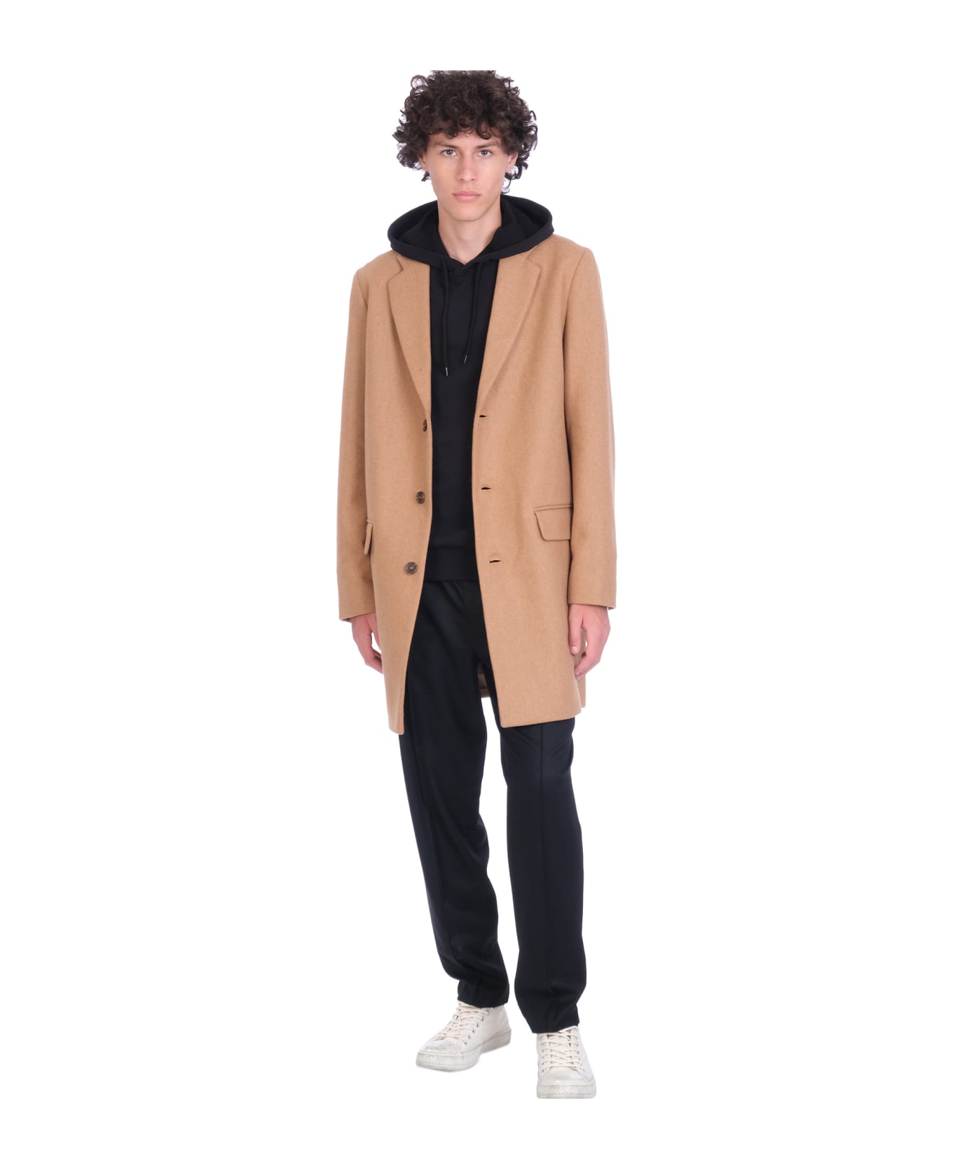 A.P.C. Visconti Coat In Beige Wool - beige