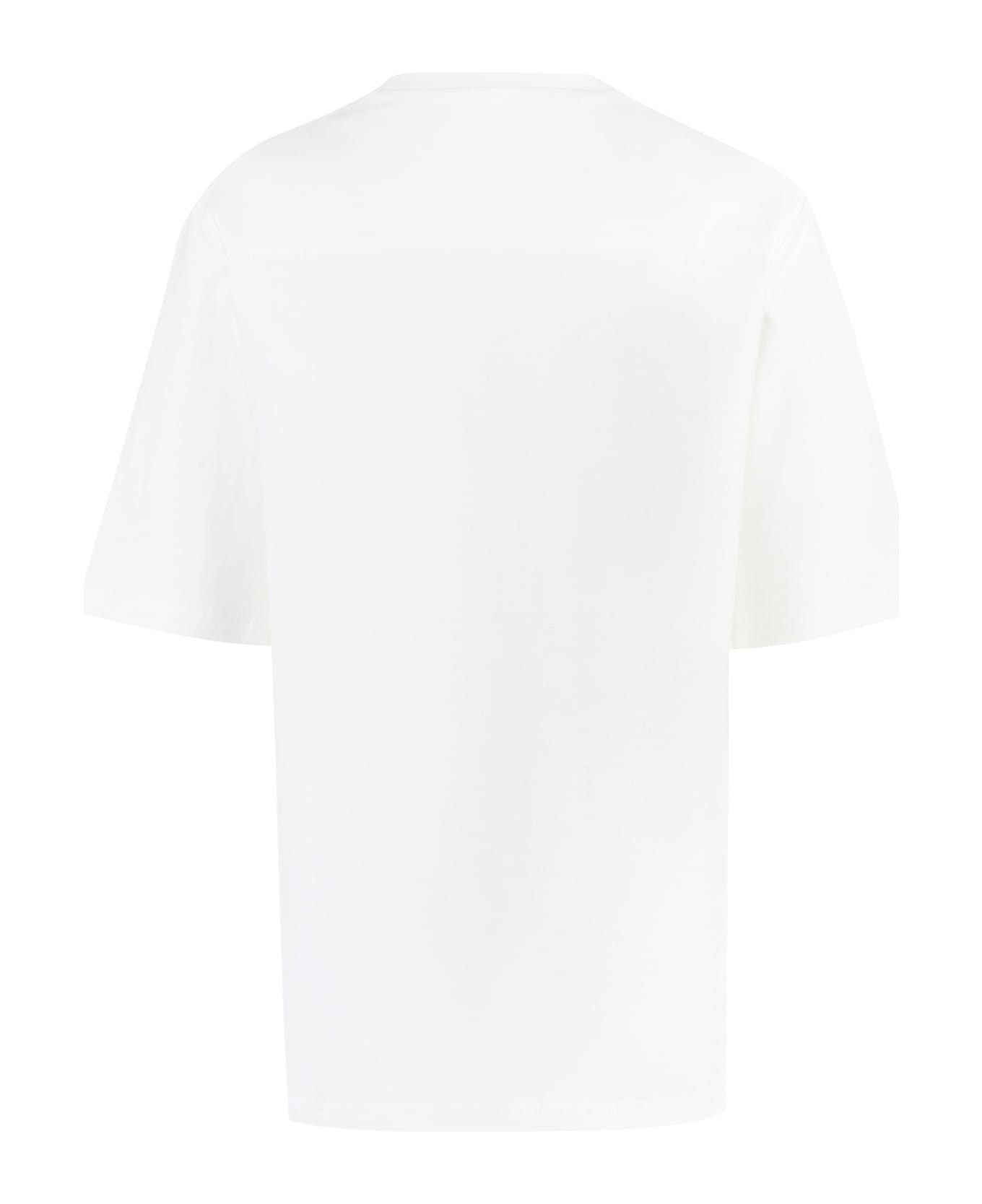 Jil Sander Cotton Crew-neck T-shirt - White Tシャツ