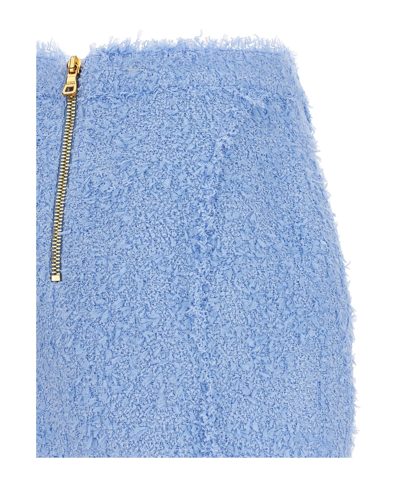 Balmain Tweed Skirt - Blu