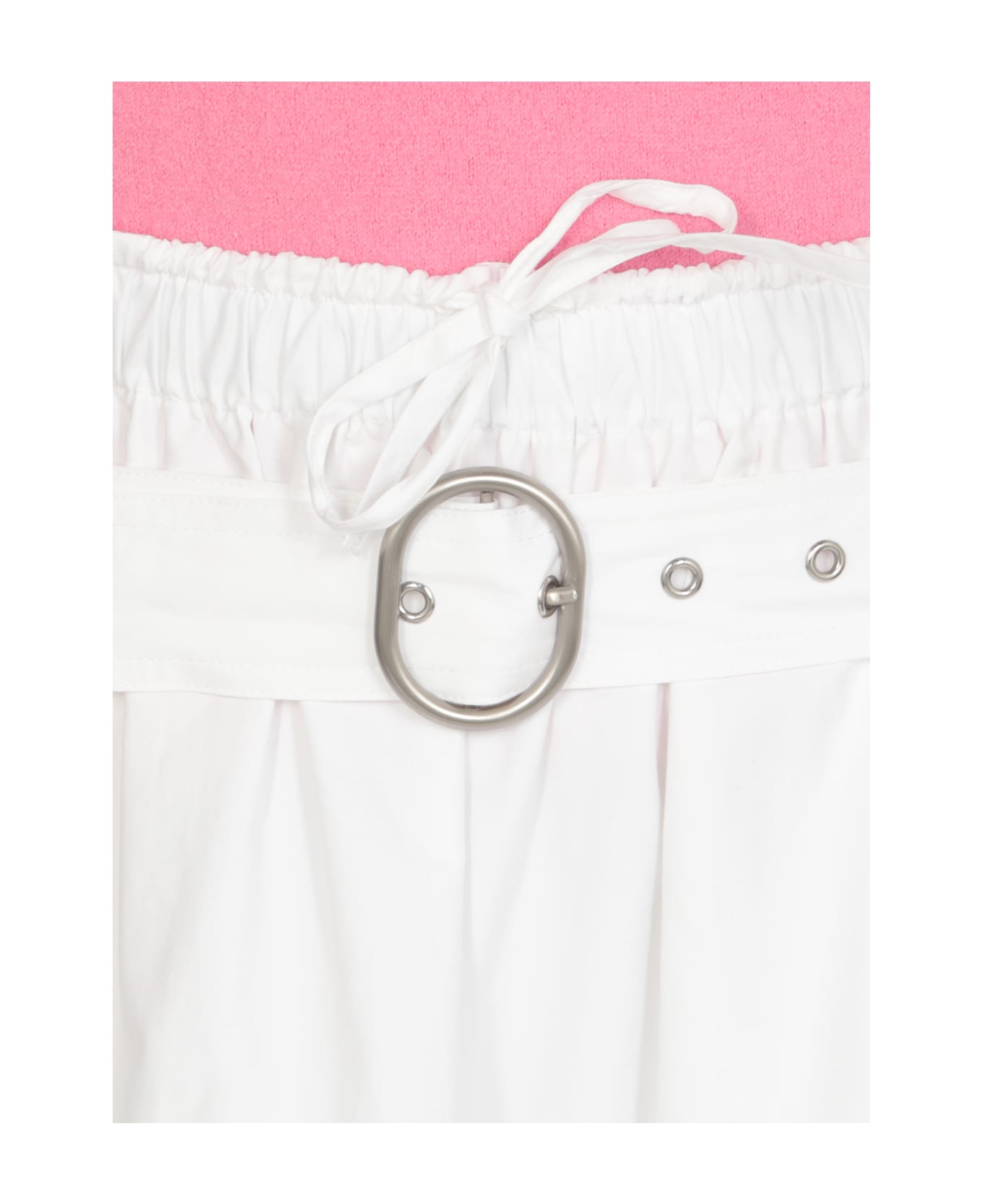 Jil Sander Long Pleated Skirt - White