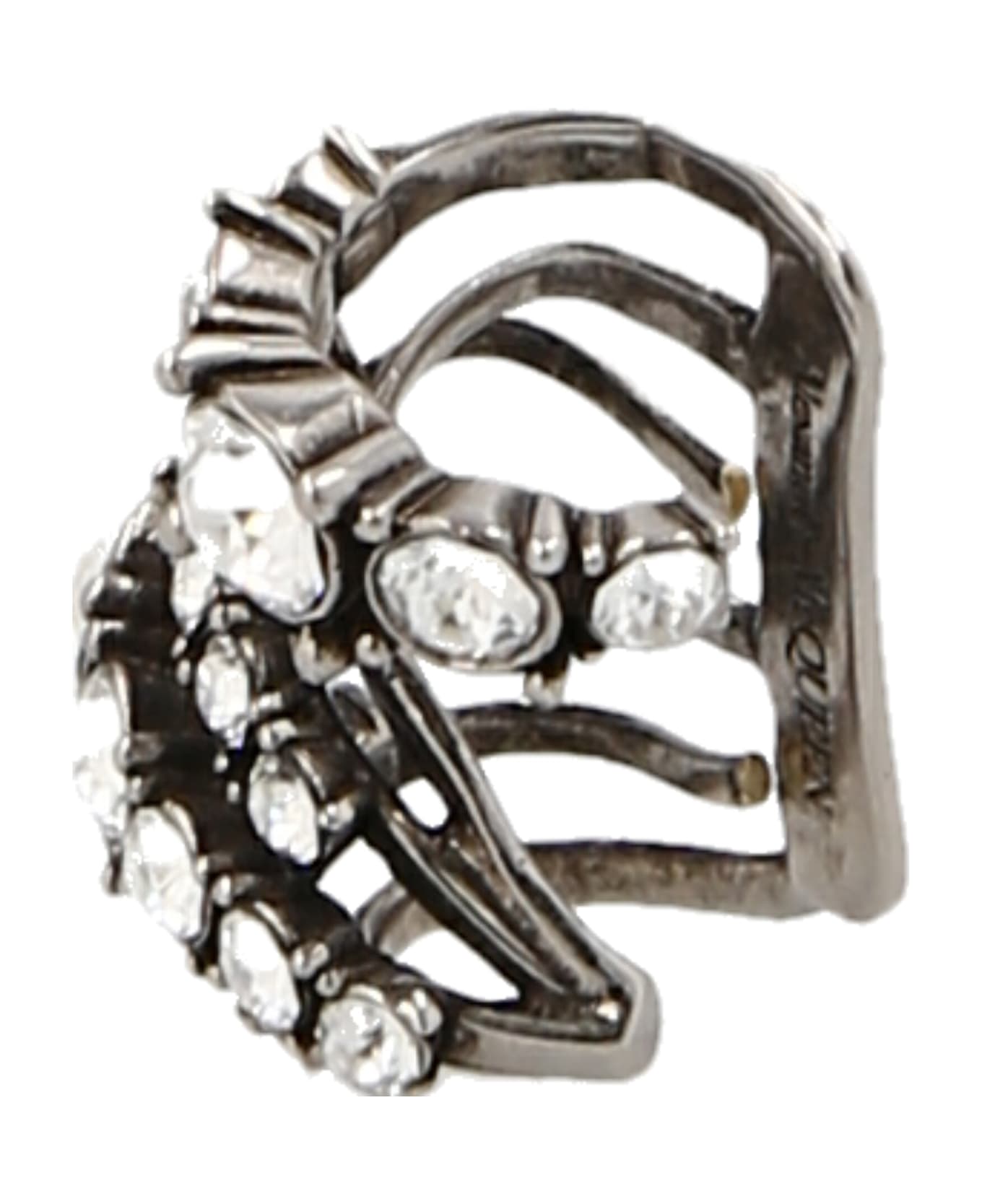 Alexander McQueen Crystal Ear Cuffs - Silver