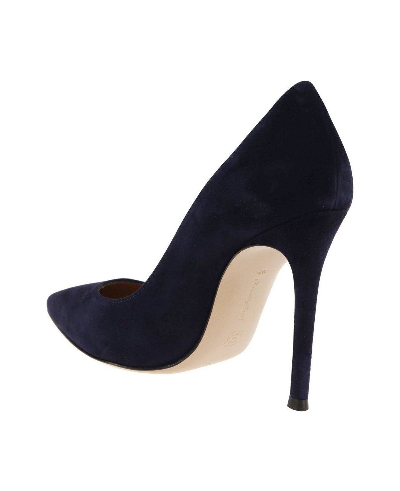 Gianvito Rossi Pointed Toe Pumps - Blue ハイヒール