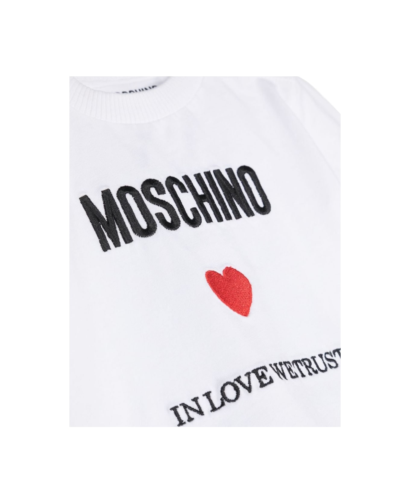 Moschino Bodysuit With Giftbox - WHITE