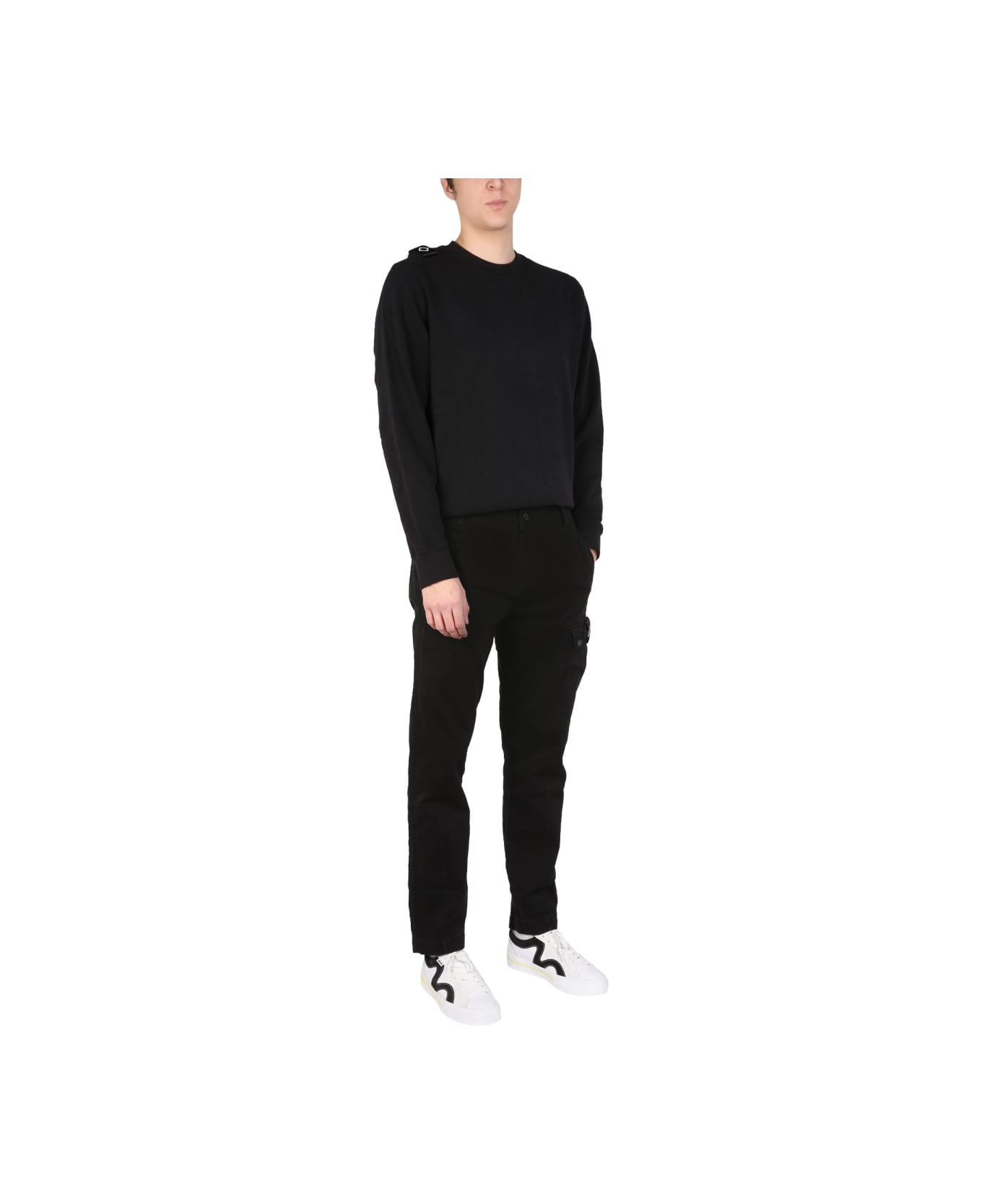 Ma.Strum Regular Fit Sweatshirt - BLACK