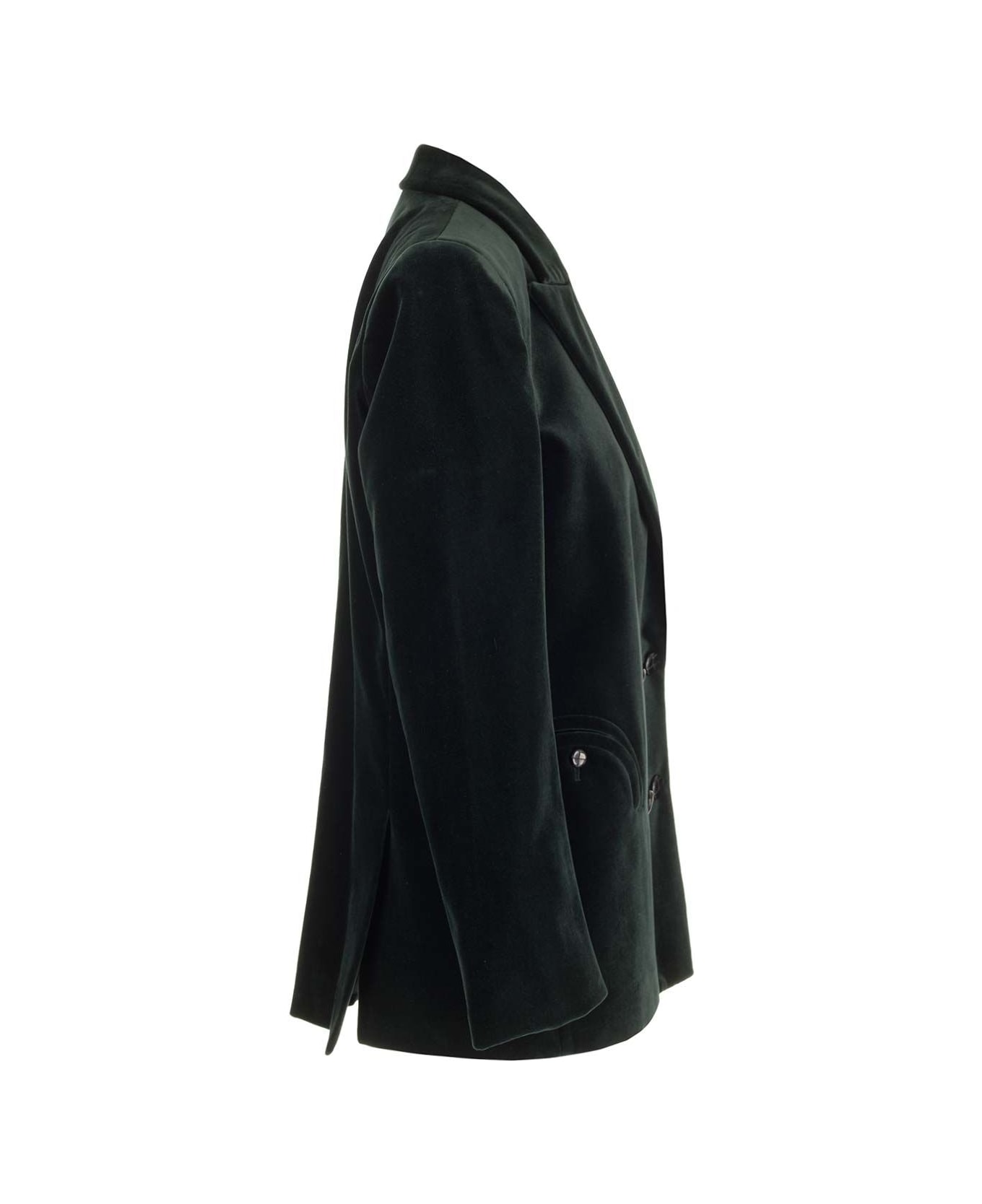 Blazé Milano "jealousy" Velvet Blazer - Green