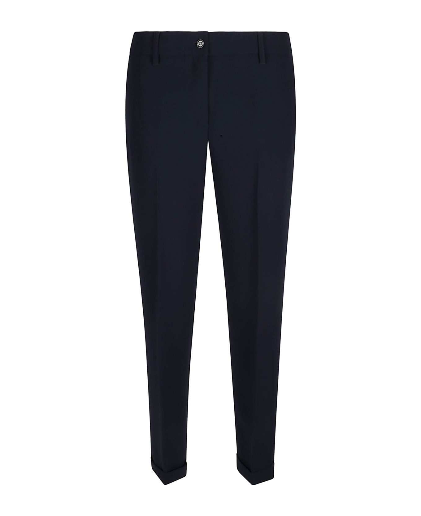 Aspesi Button Fitted Trousers - Navy ボトムス