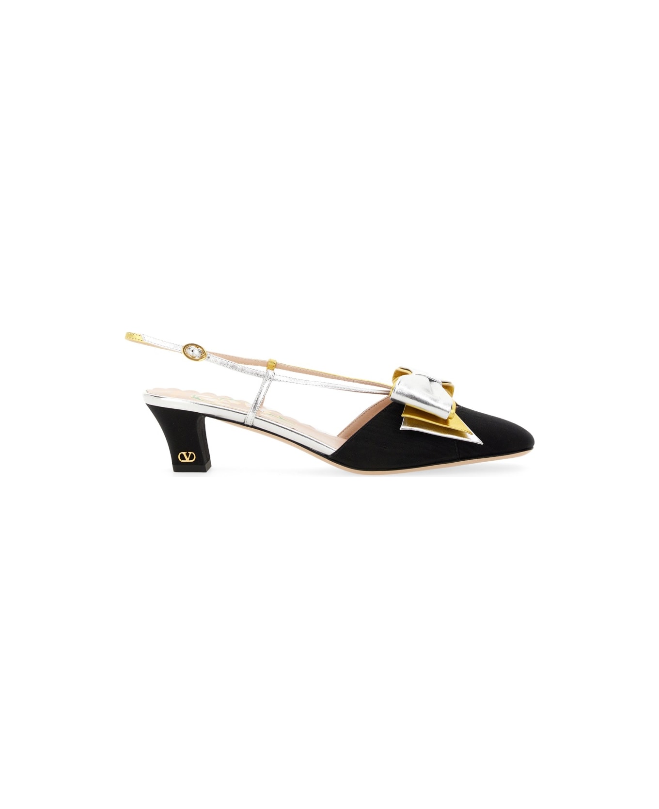 Valentino Garavani 'bowow' Slingback Pumps - BLACK