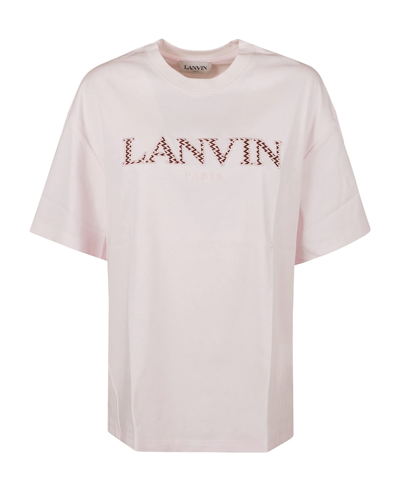 Lanvin Logo Chest T-shirt - Pink