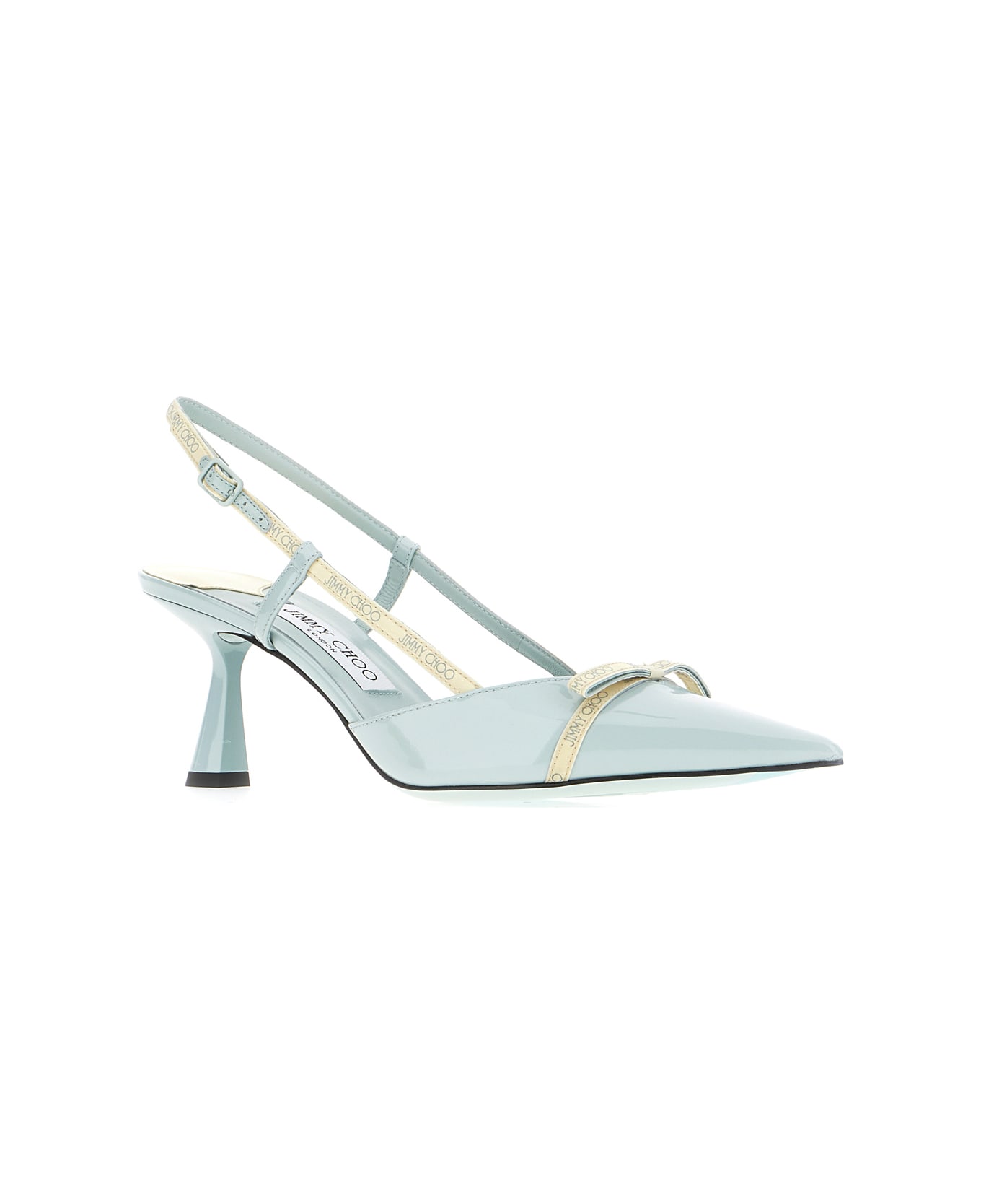 Jimmy Choo Pastel Light Blue Leather Camila Pumps - LIGHT GREEN
