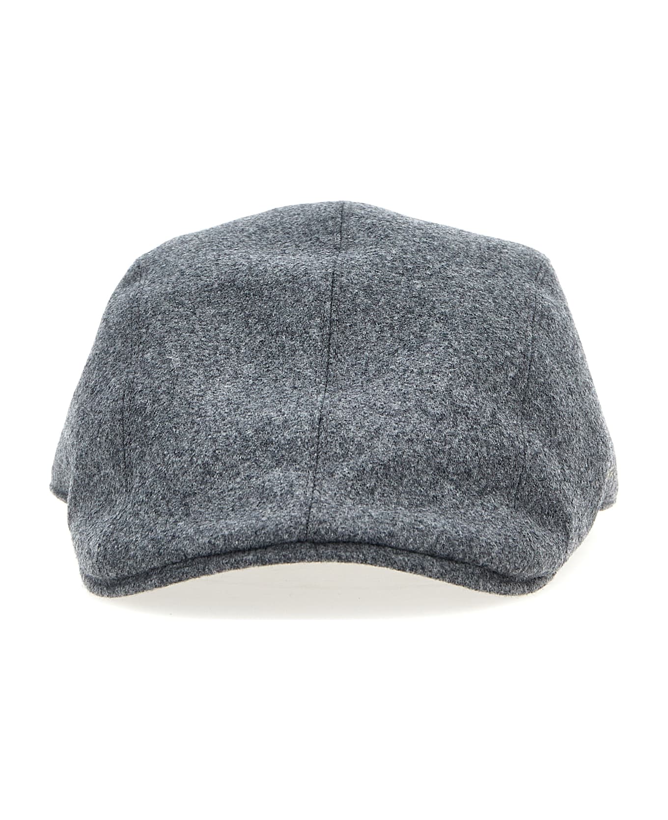 Brunello Cucinelli Logo Embroidery Hat - Gray