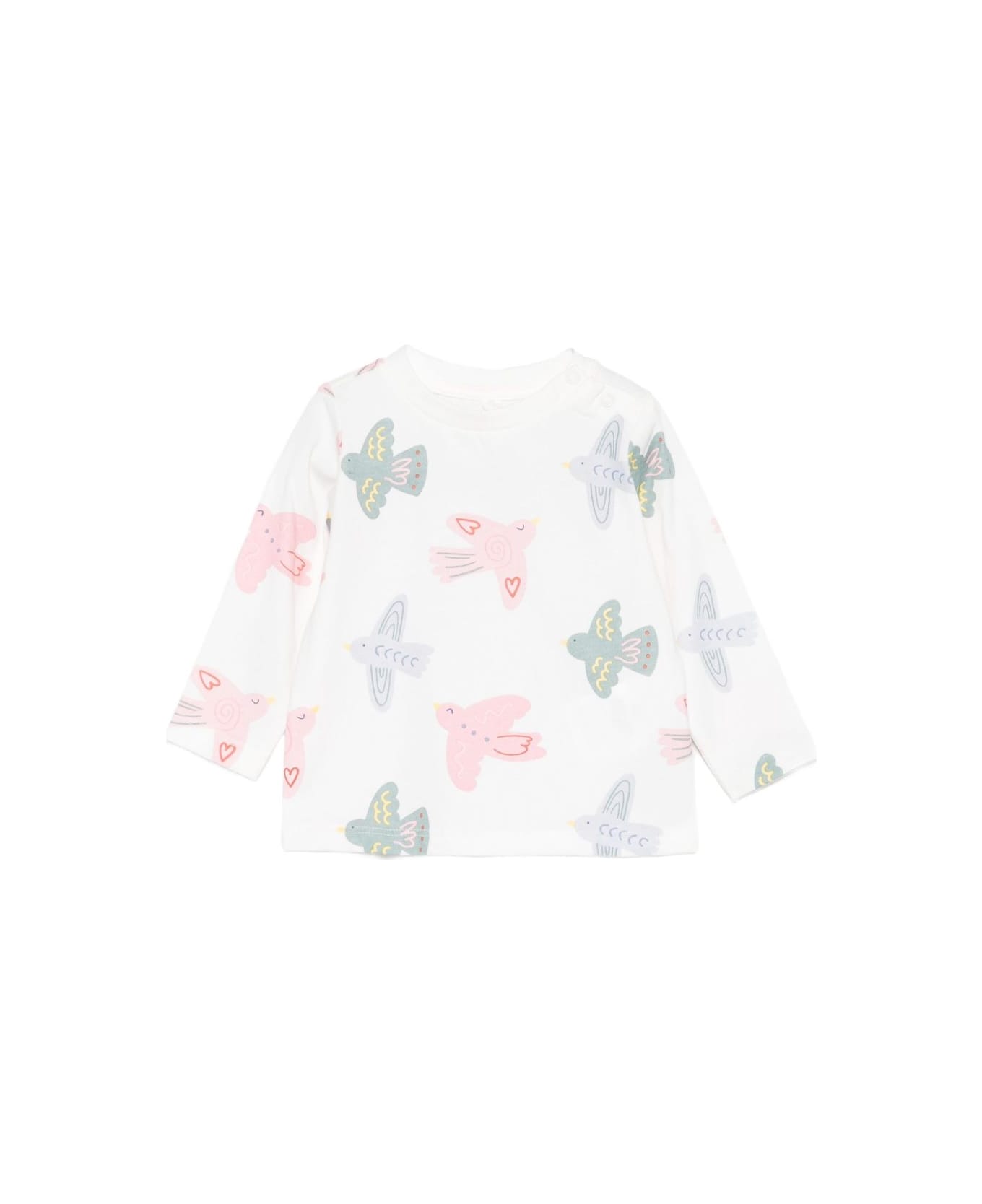 Stella McCartney Kids Long-sleeved Cotton Crewneck Sweater - MultiColour