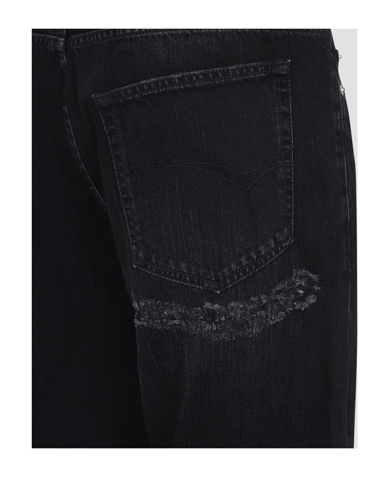 Balenciaga Distressed Jeans - Black Fade Out