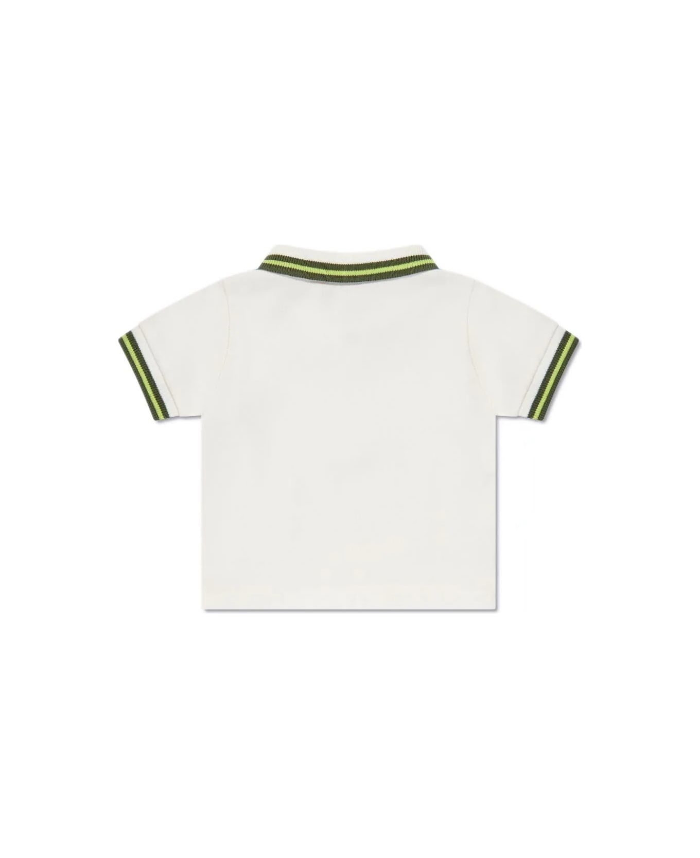 Moncler Short Sleeves Polo - White