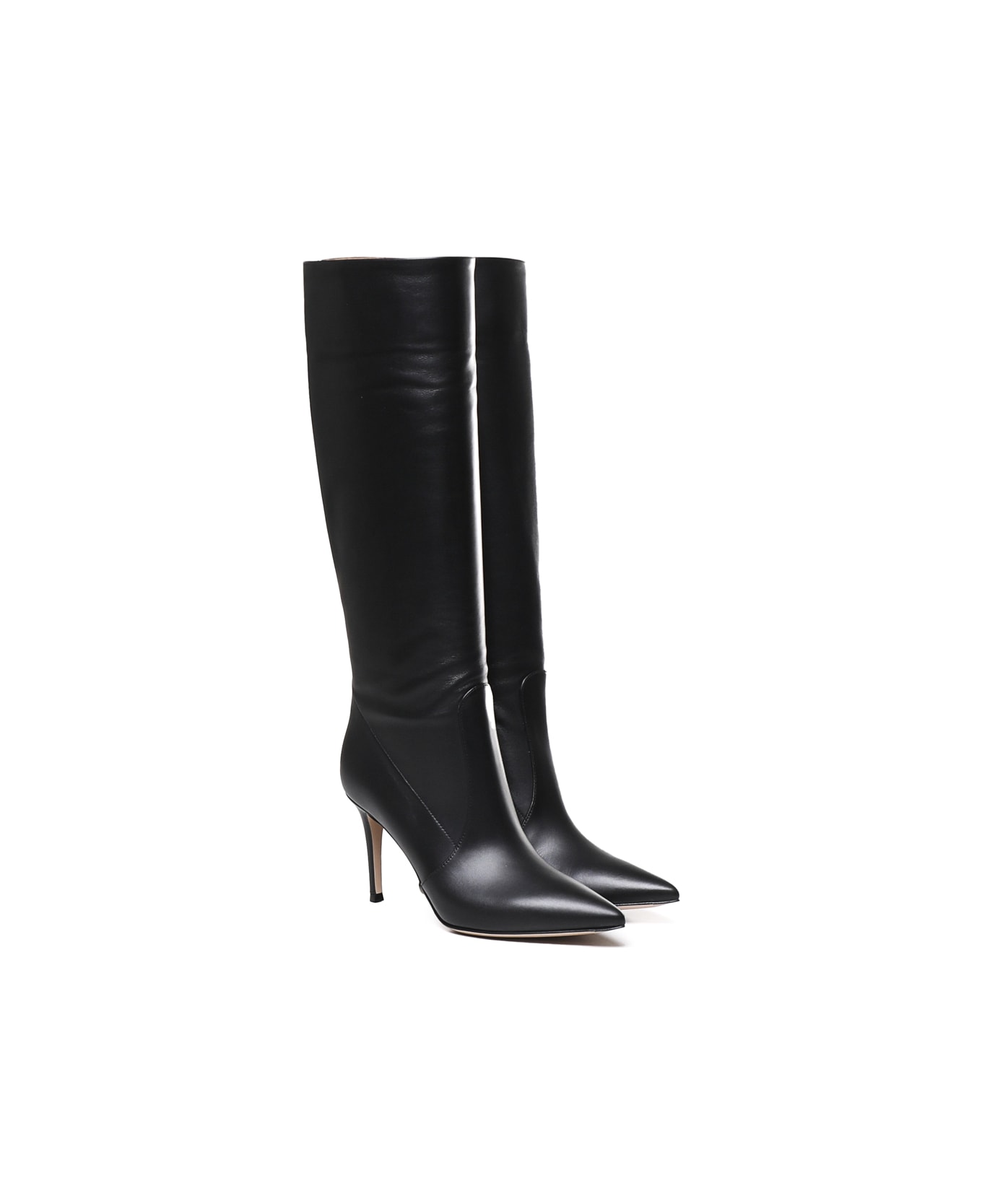 Gianvito Rossi Hansen Calfskin Boots - Black
