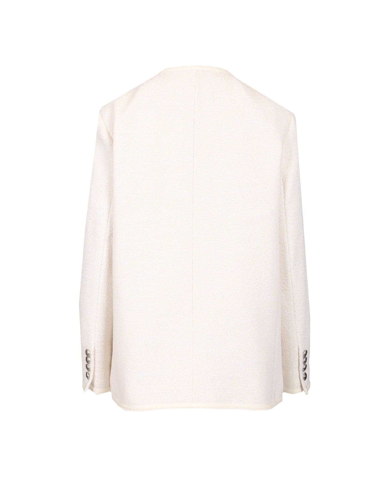 Dunst Unisex Tweed Jacket - Ivory