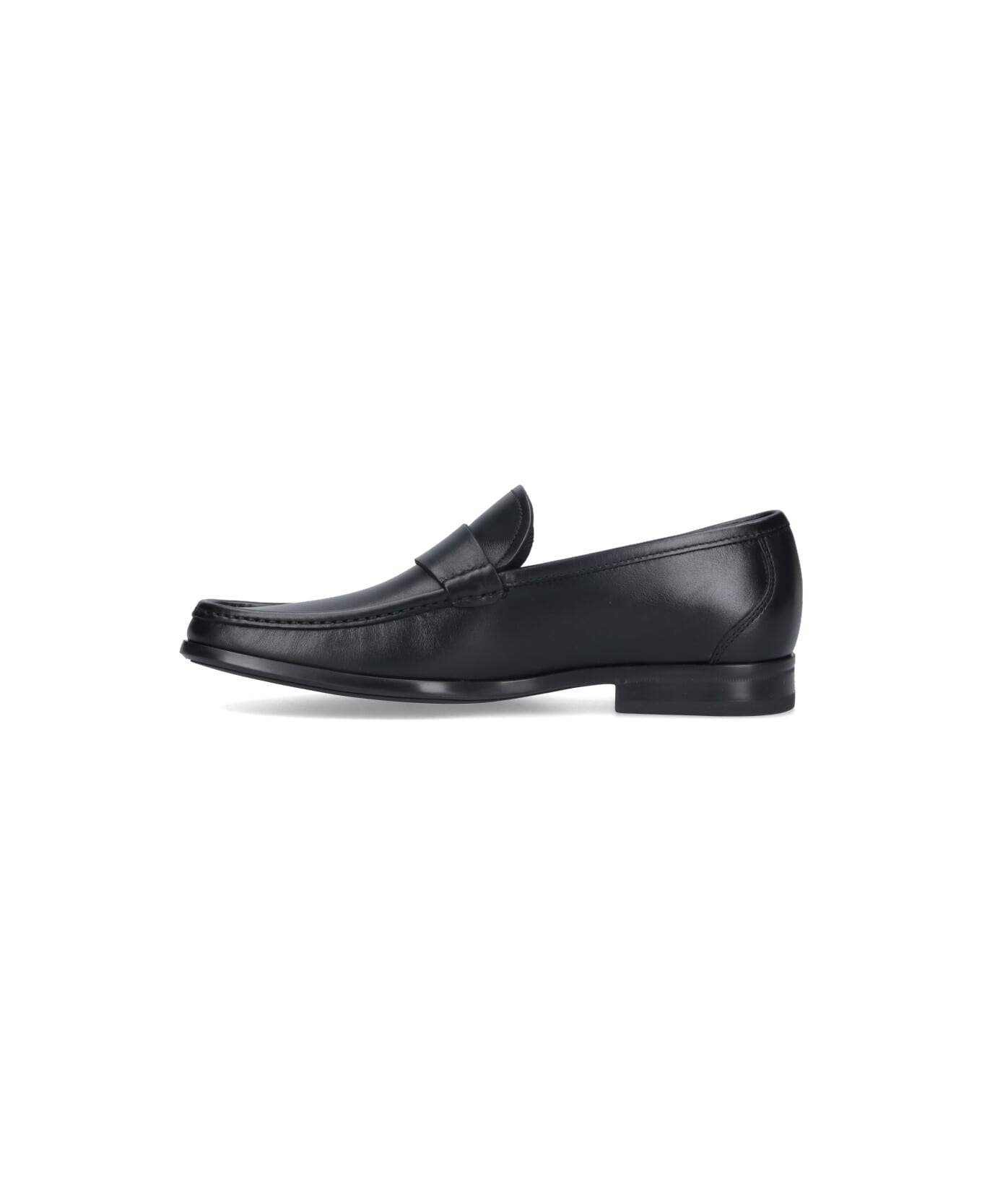 Ferragamo 'gancini' Loafers - Nero