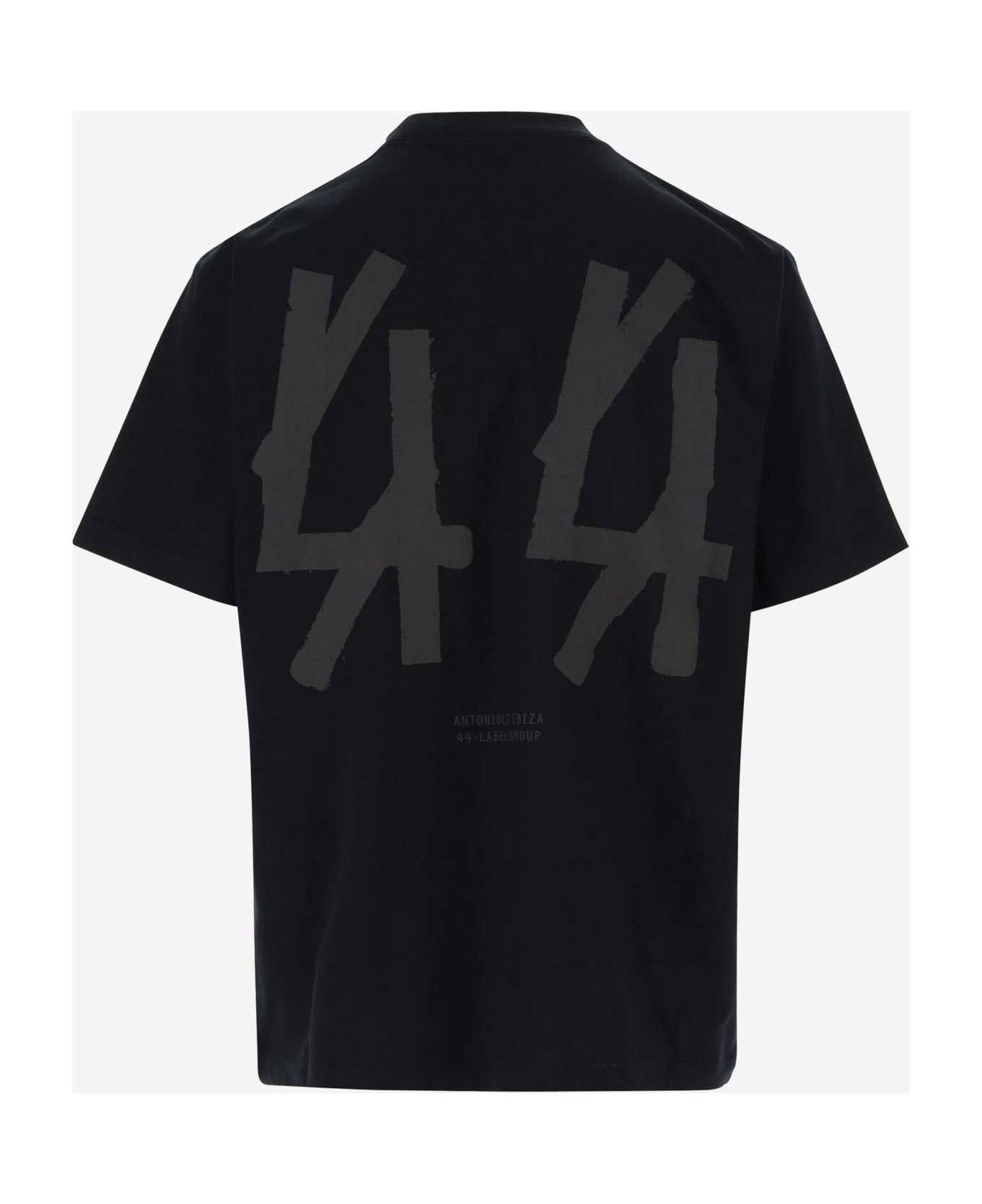 44 Label Group Cotton T-shirt With Graphic Print And Logo