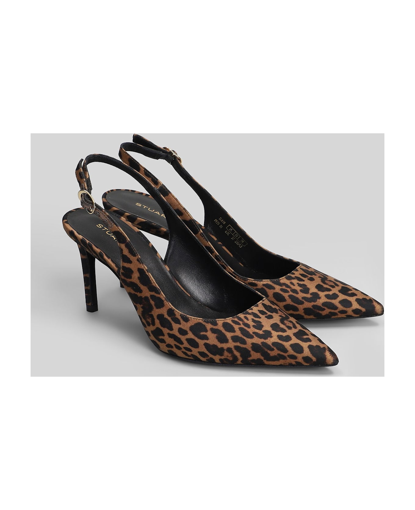 Stuart Weitzman Stuart Power Pumps In Animalier Satin - Animalier