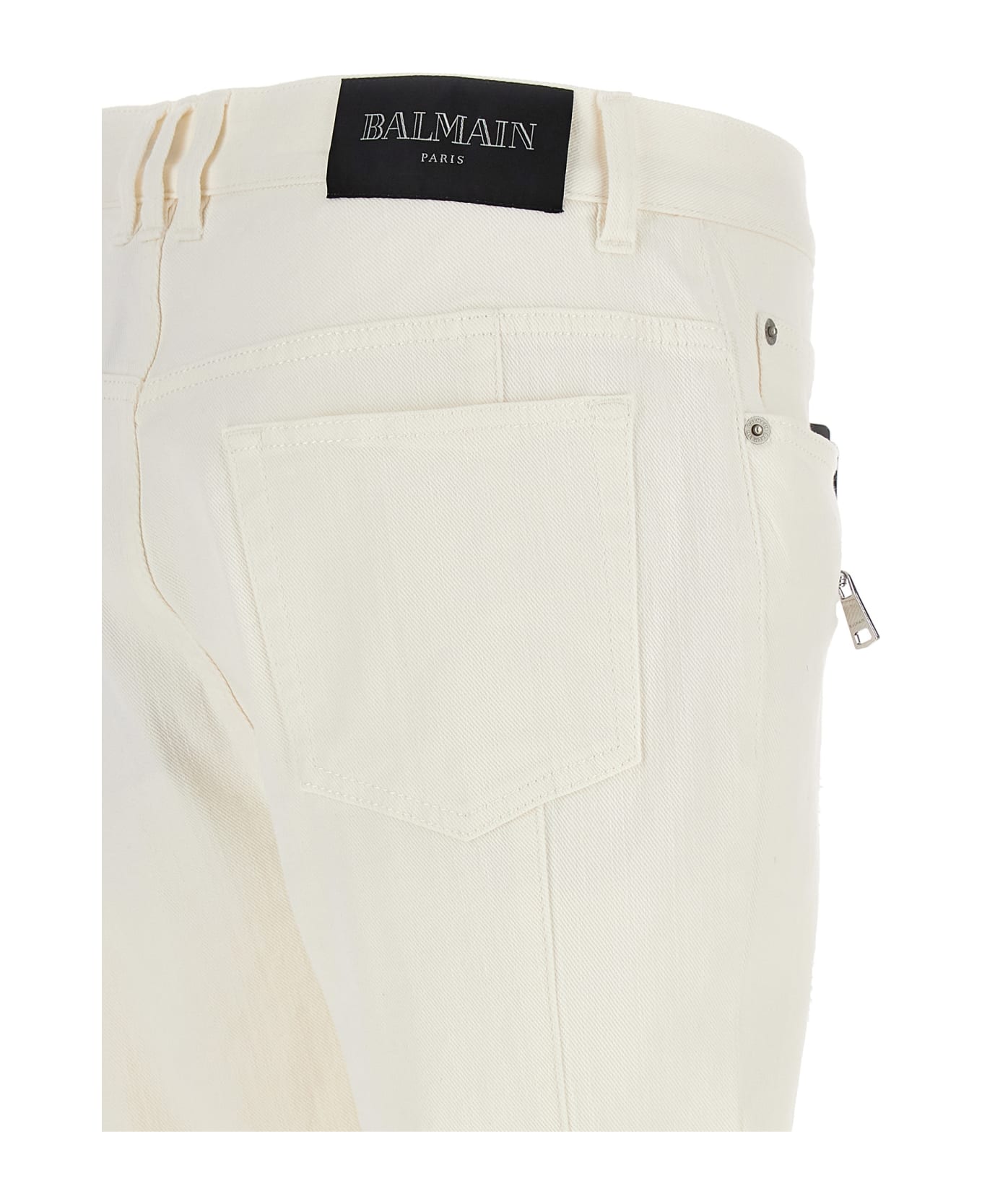 Balmain 'biker' Jeans - White