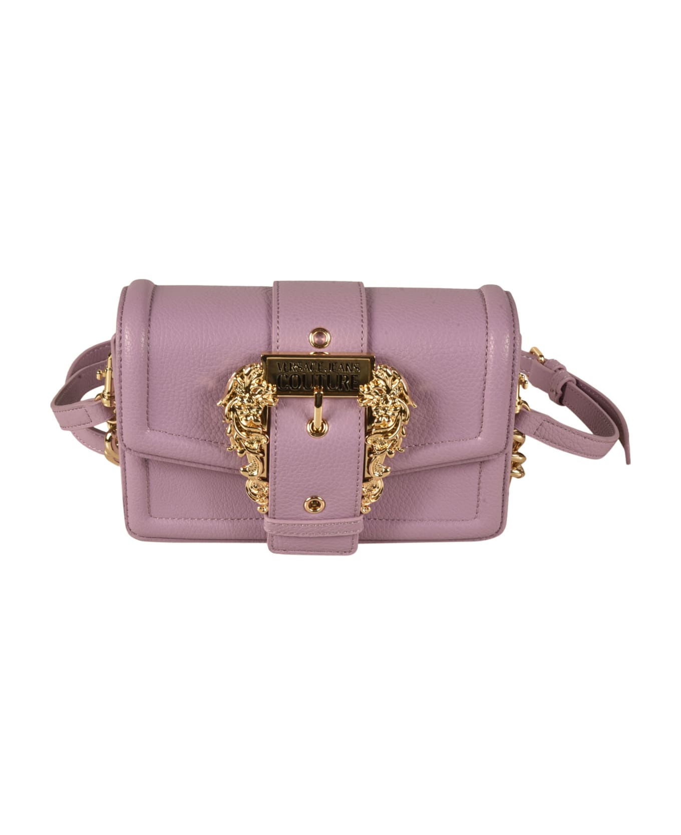 Versace Jeans Couture Couture Chain Shoulder Bag - Lilac