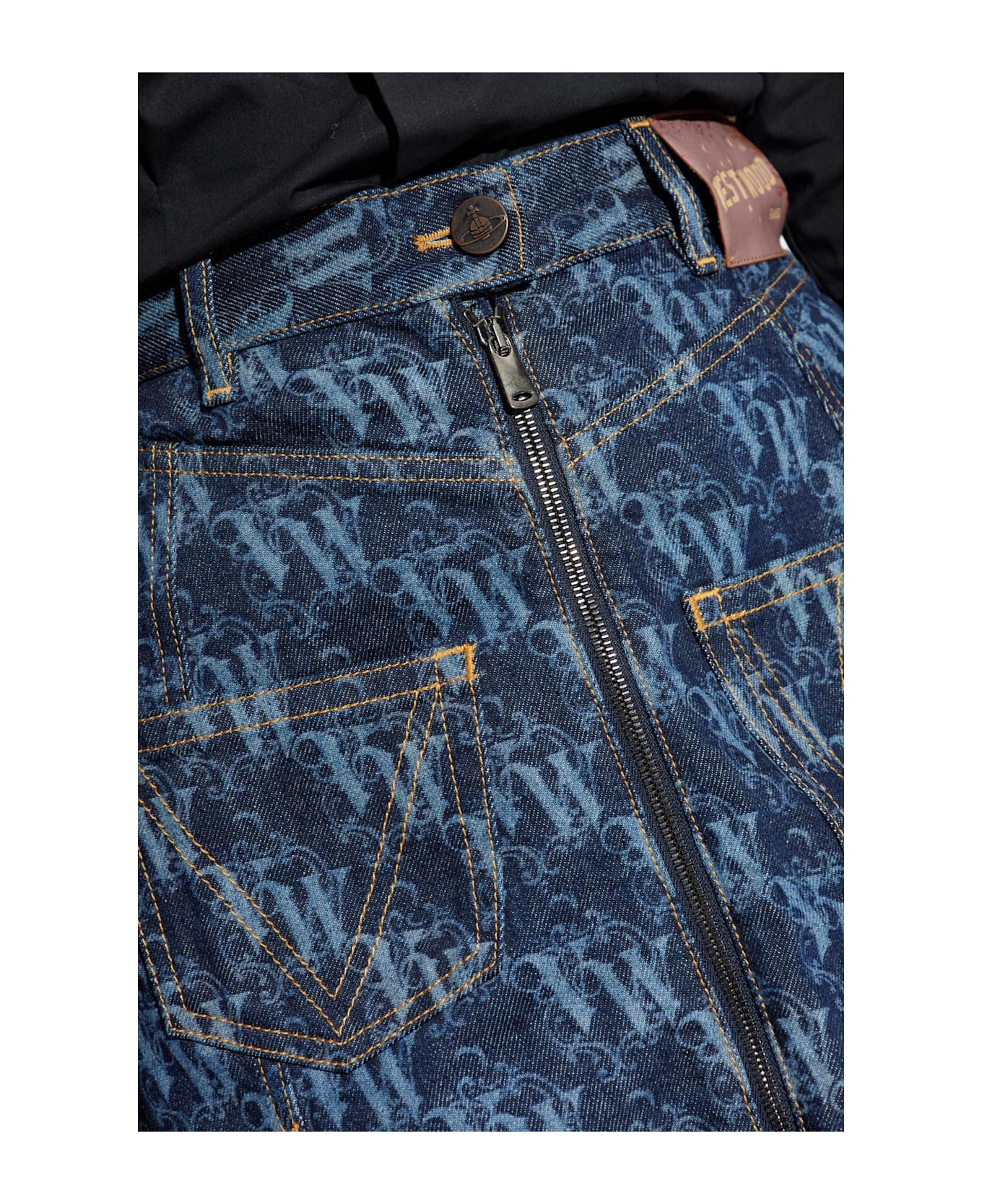 Vivienne Westwood Skirt With Logo - BLUE