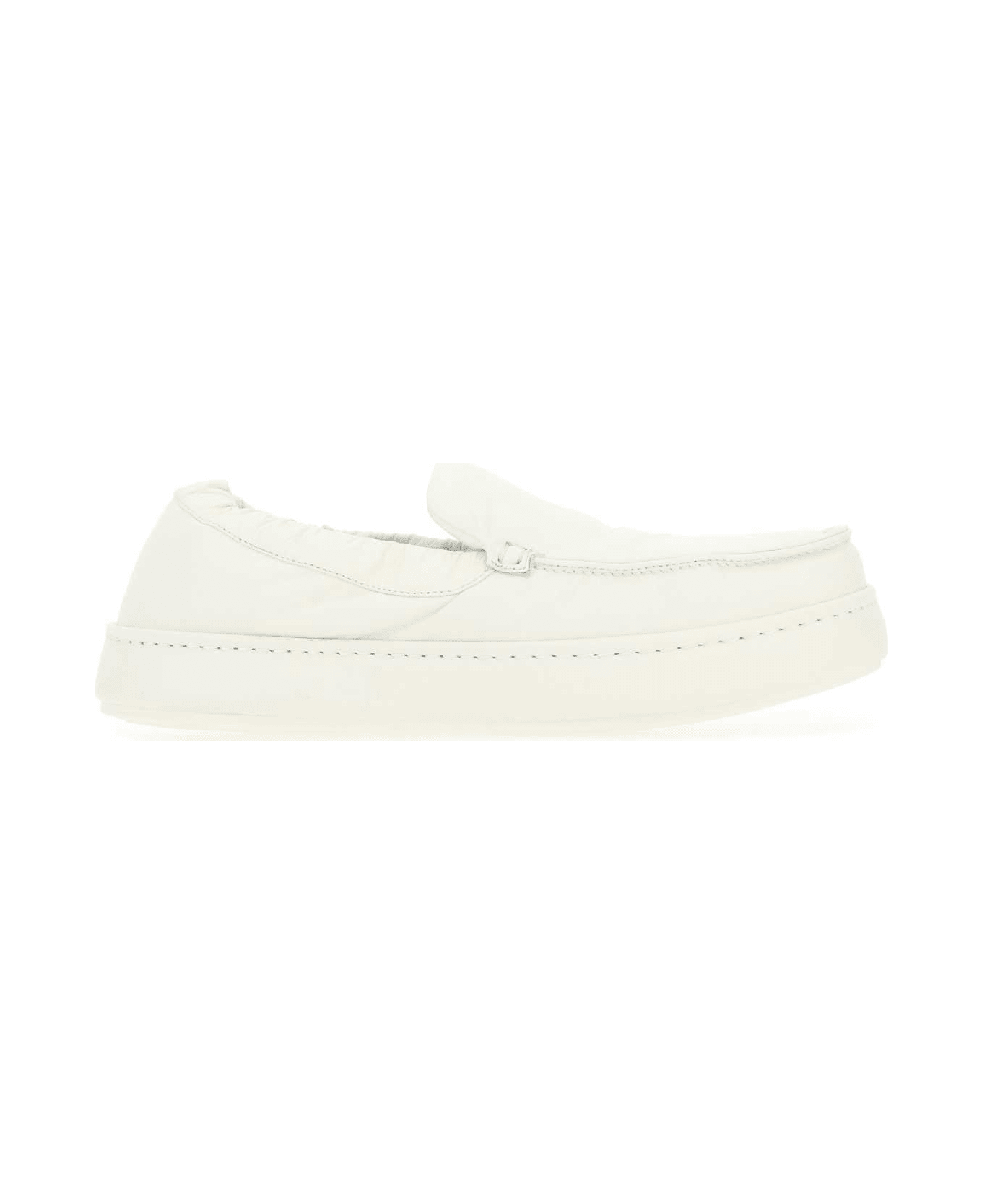 Zegna White Nappa Leather Loafers - LGI