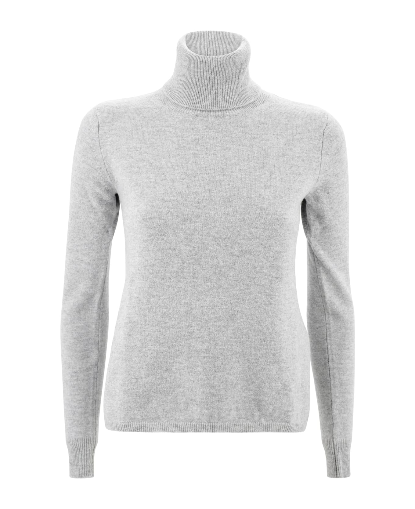 Max Mara Studio Cashmere Turtleneck - 008 grigio