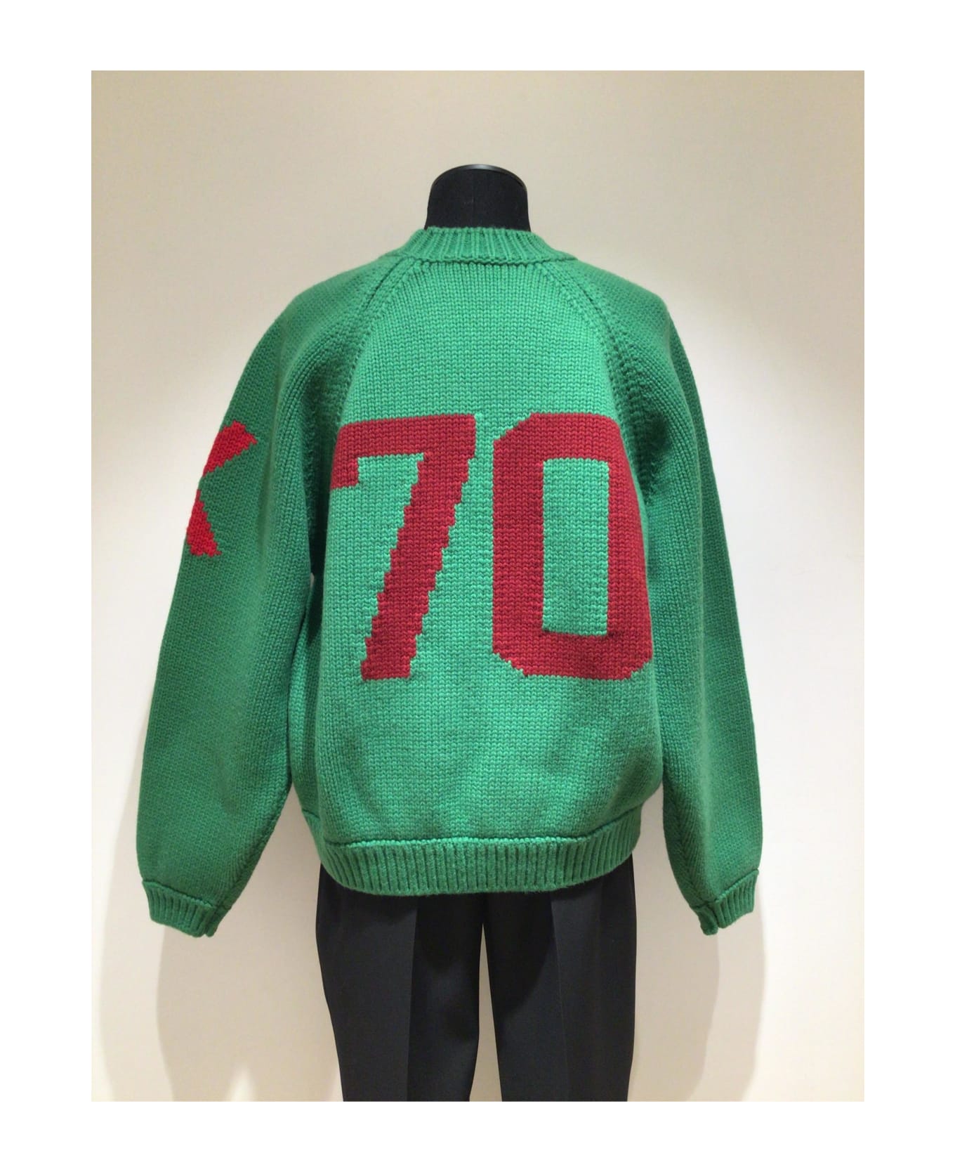 Kenzo Crew-neck Wool Sweater - green