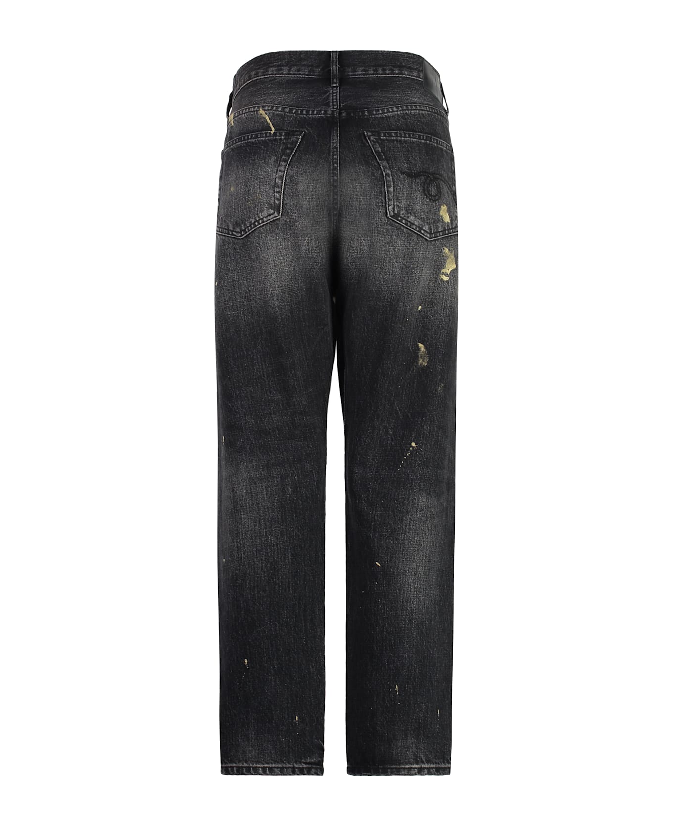 R13 5-pocket Straight-leg Jeans - black