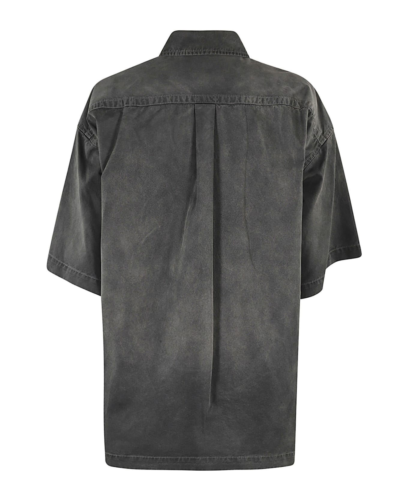 Alexander Wang Short Sleeve Prestyled Mini Shirt Dress - A