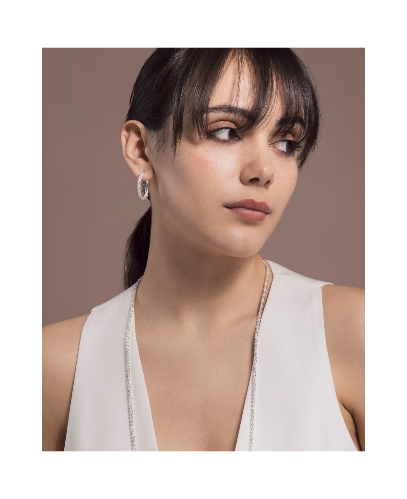 Federica Tosi Earring Round Grace Silver - Silver イヤリング