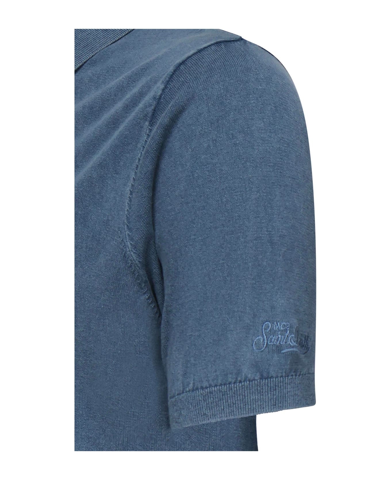 MC2 Saint Barth Sloan Polo With Logo - Blue