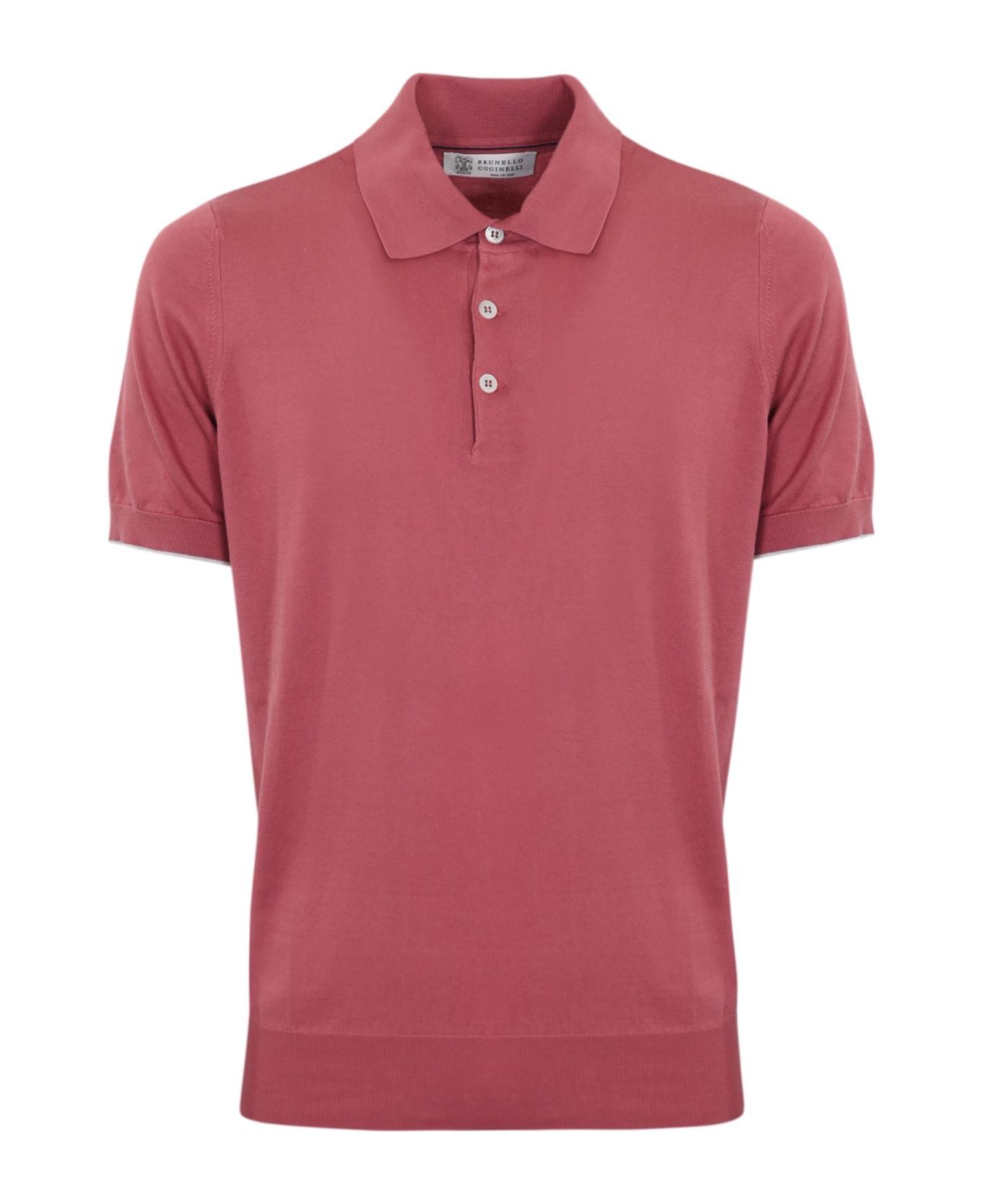 Brunello Cucinelli Cotton Polo Shirt - Lampone
