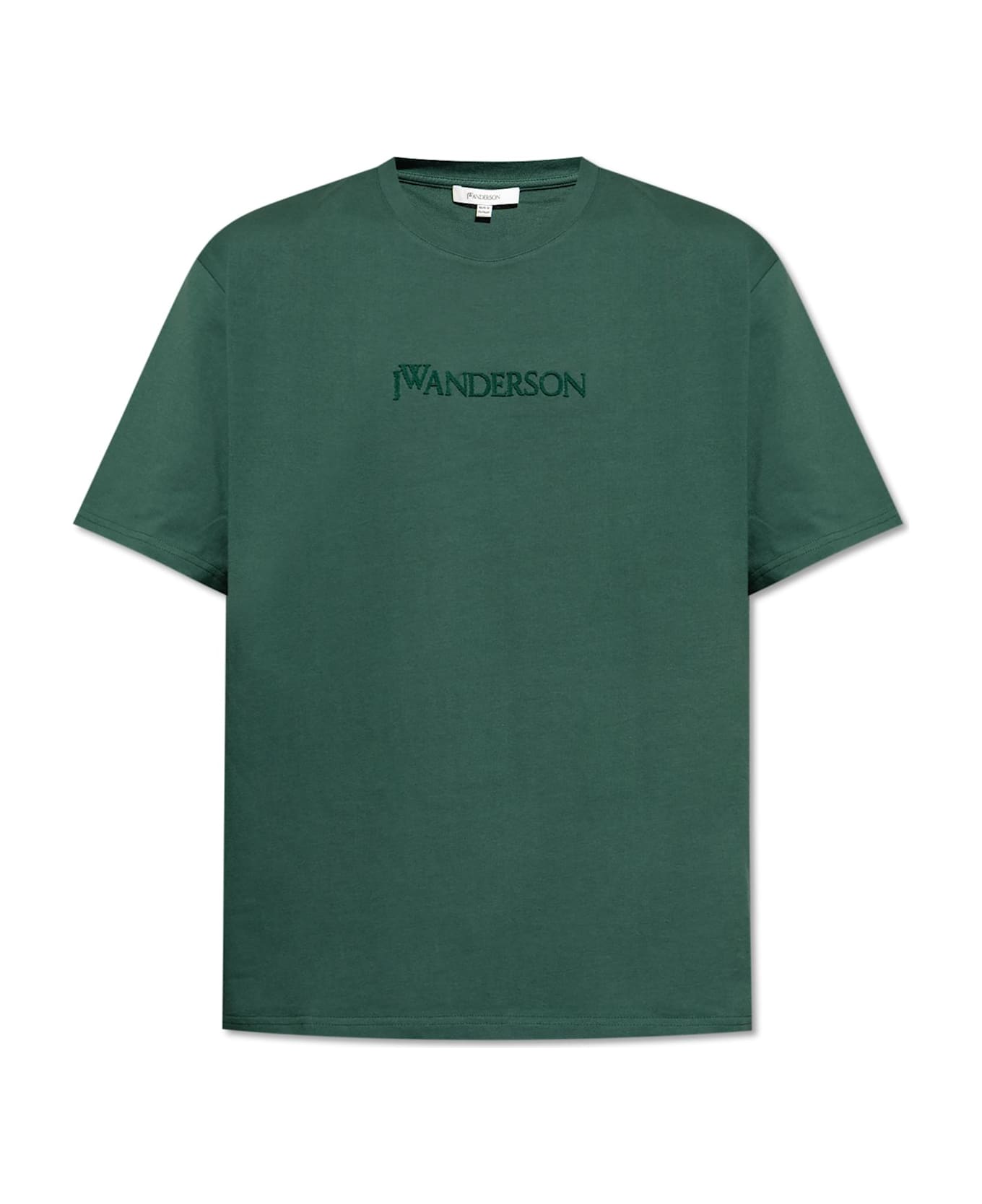 J.W. Anderson Jw Anderson T-shirt With Embossed Logo - Verde
