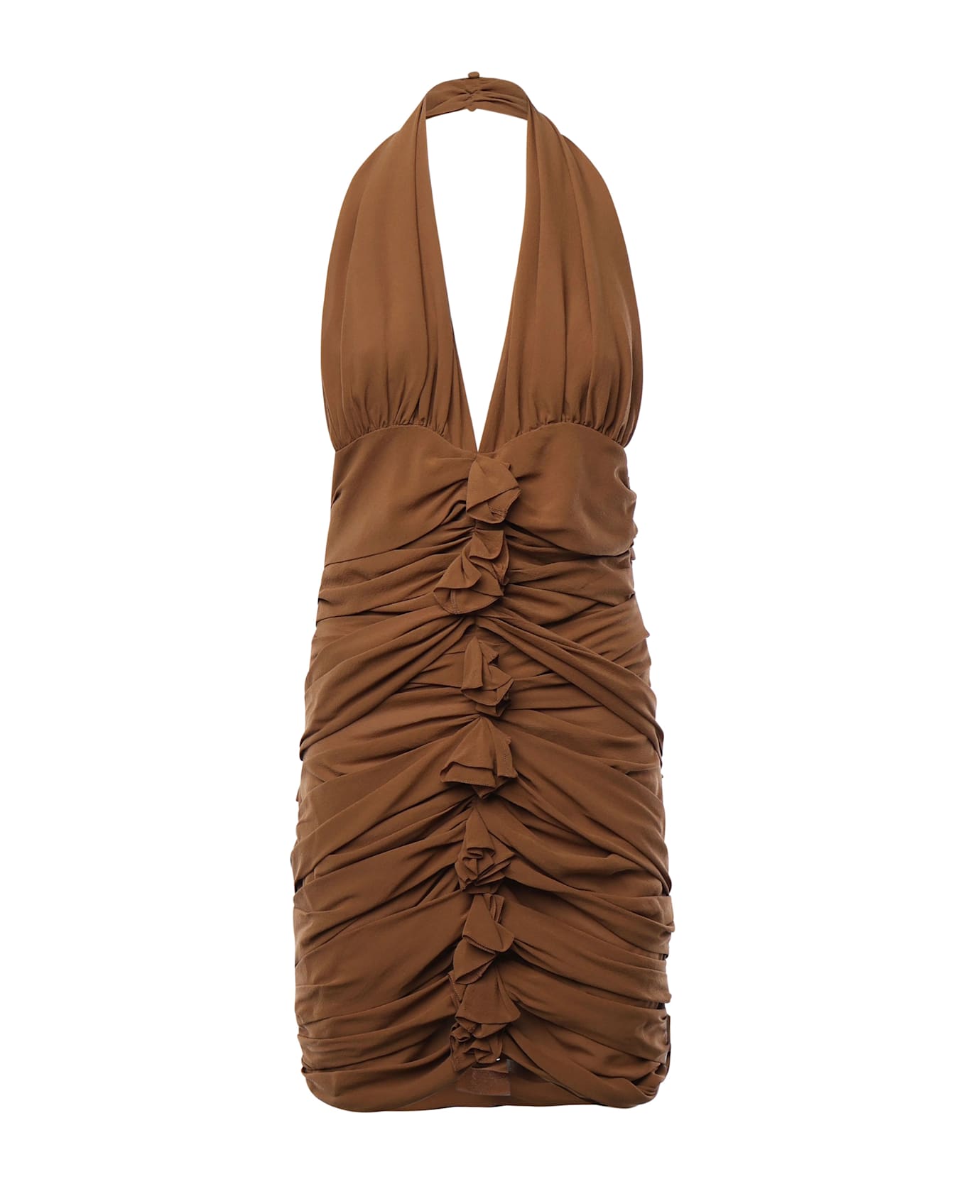 Ruffled Cupro Dress