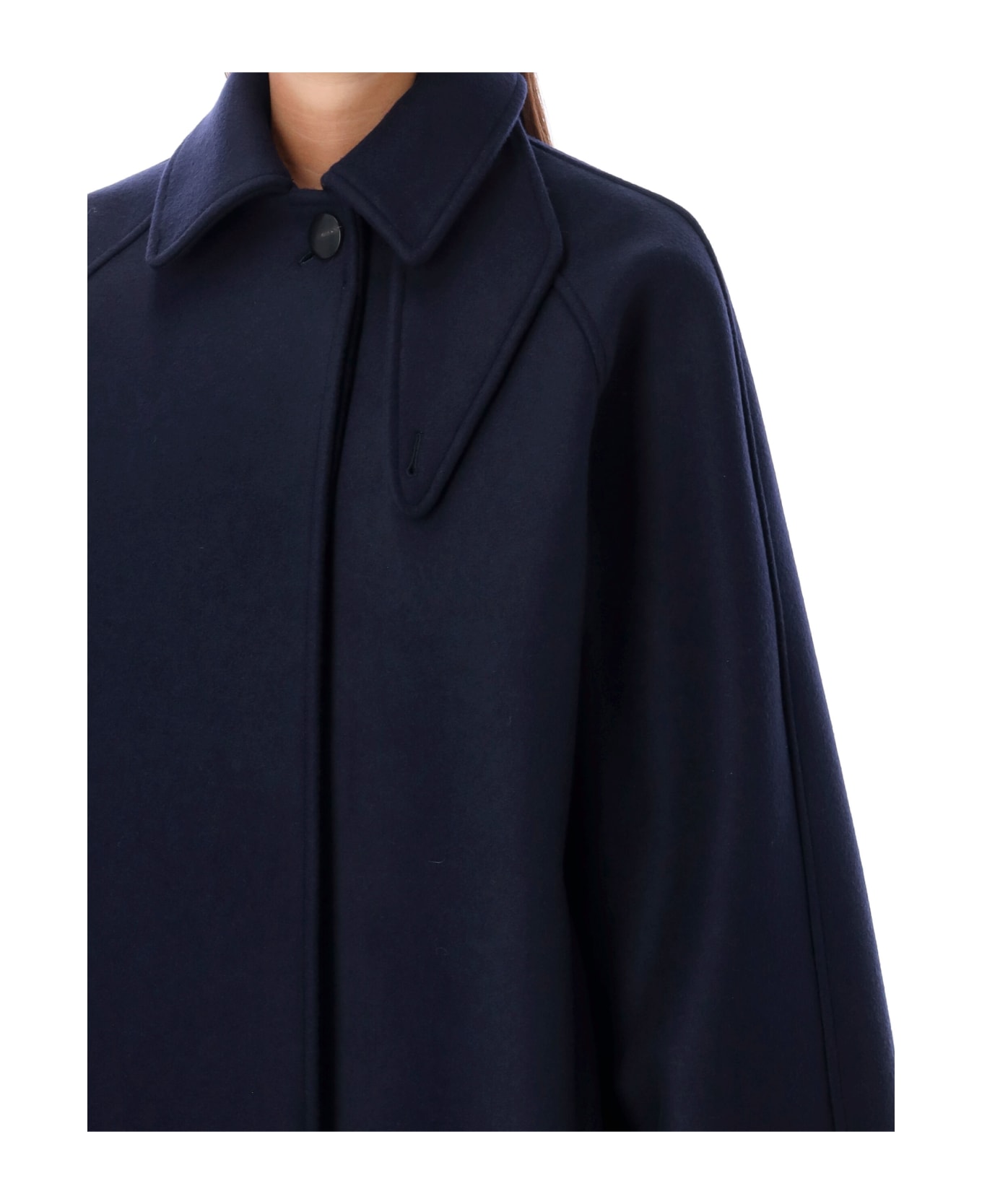 Ferragamo Wool Coat - MIDNIGHT BLUE