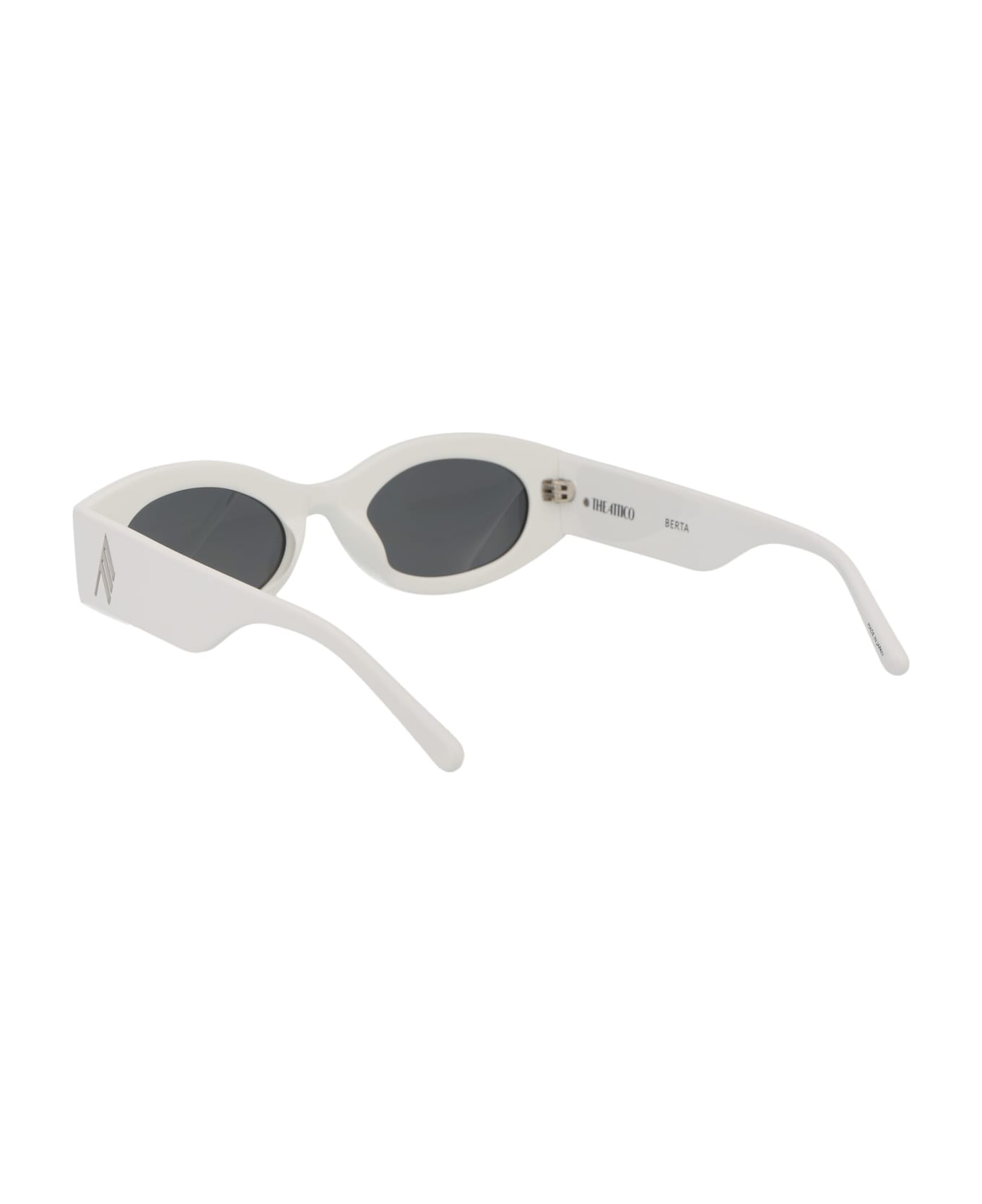The Attico Berta Sunglasses - 07 WHITE SILVER GREY サングラス