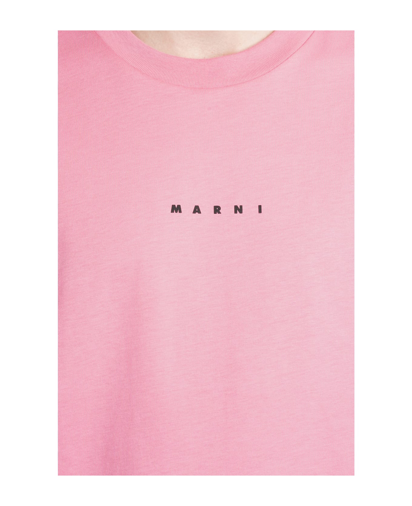 Marni T-shirt In Rose-pink Cotton - rose-pink