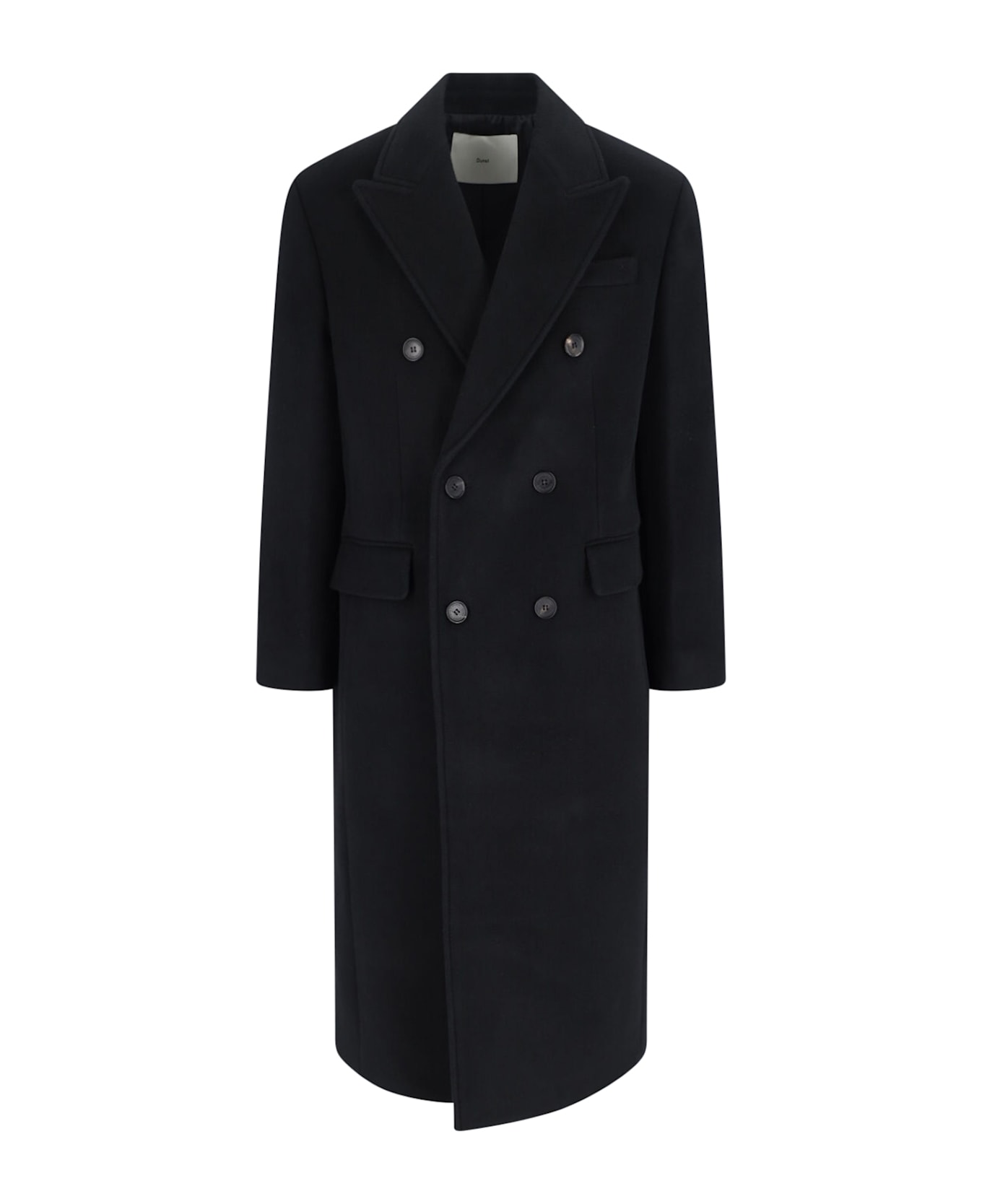 Dunst Double-breasted Wool And Cashmere Coat - Black  