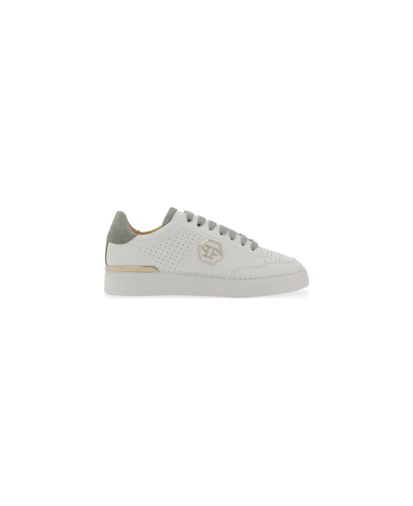 Philipp Plein Sneaker With Logo - WHITE