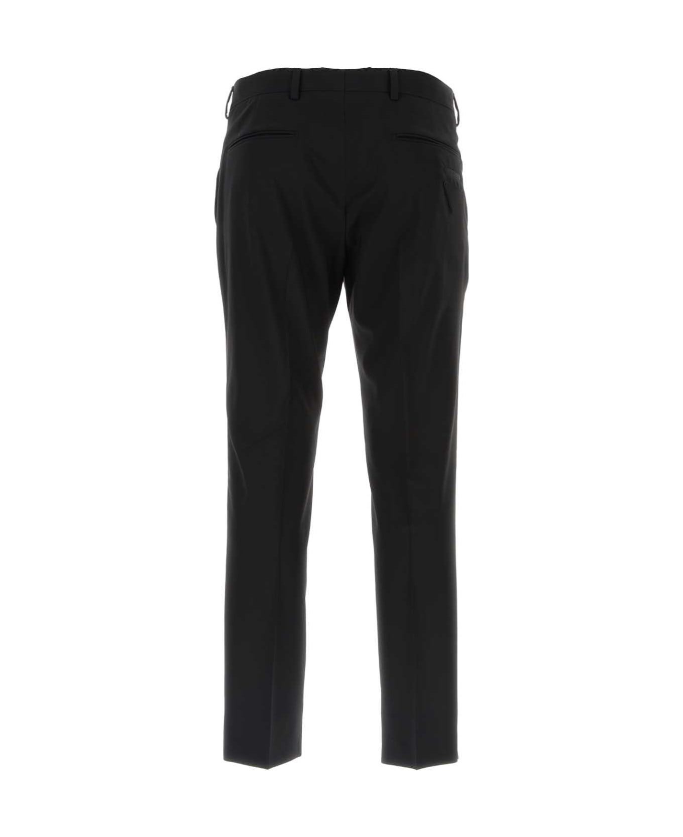 Prada Black Stretch Wool Pant - NERO