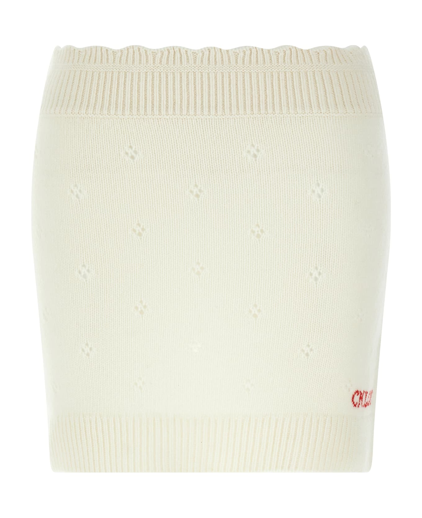 Chloé Jacquard Logo Skirt - White
