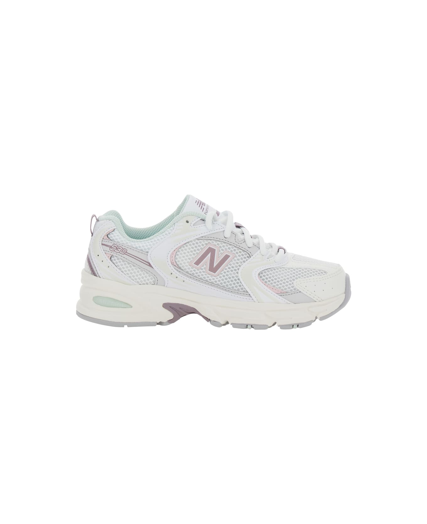 New Balance '530' White Sneaker With Mesh Design And Side Logo In Tech Fabric And Mesh Unisex - White