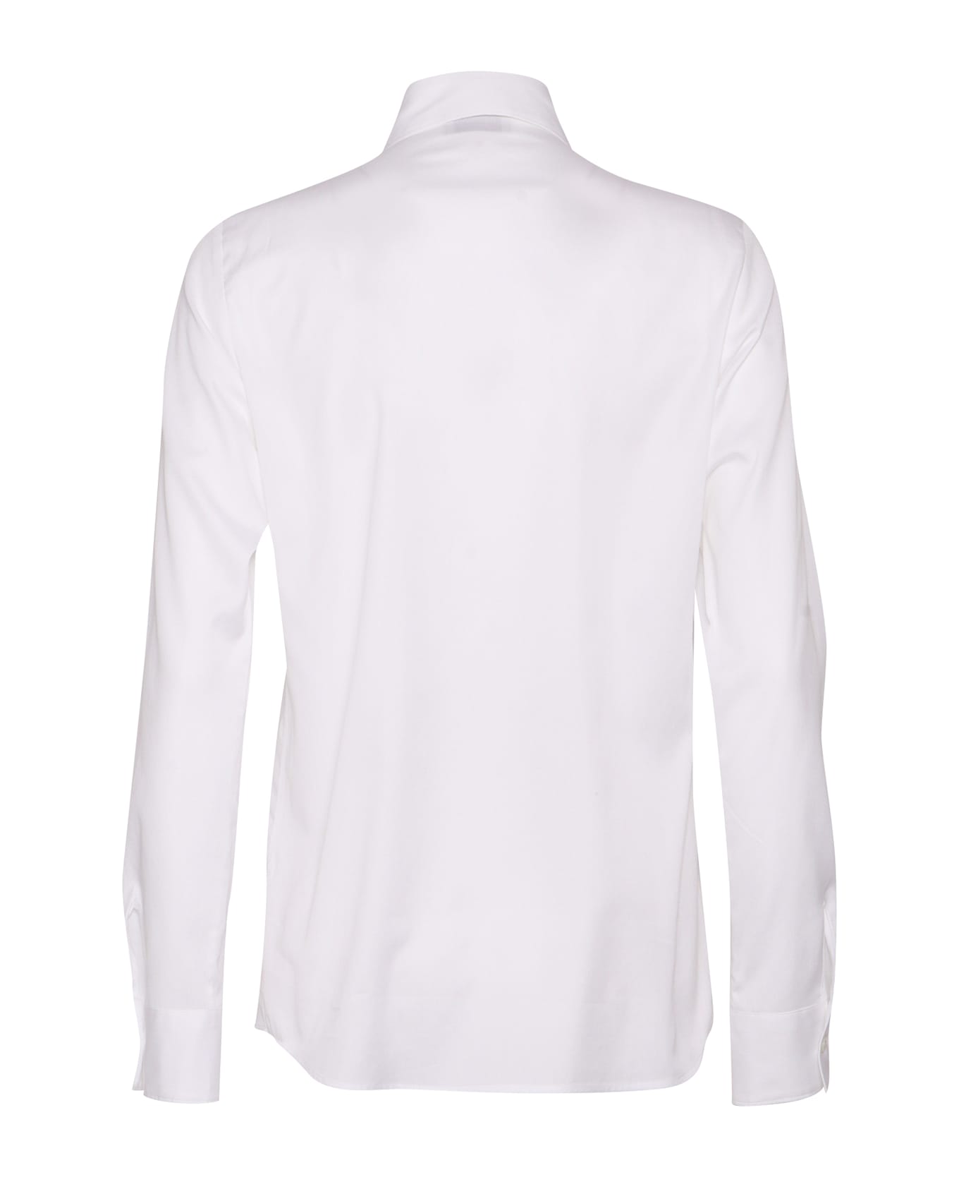 Mazzarelli Mari B Cotton And Silk Shirt - WHITE