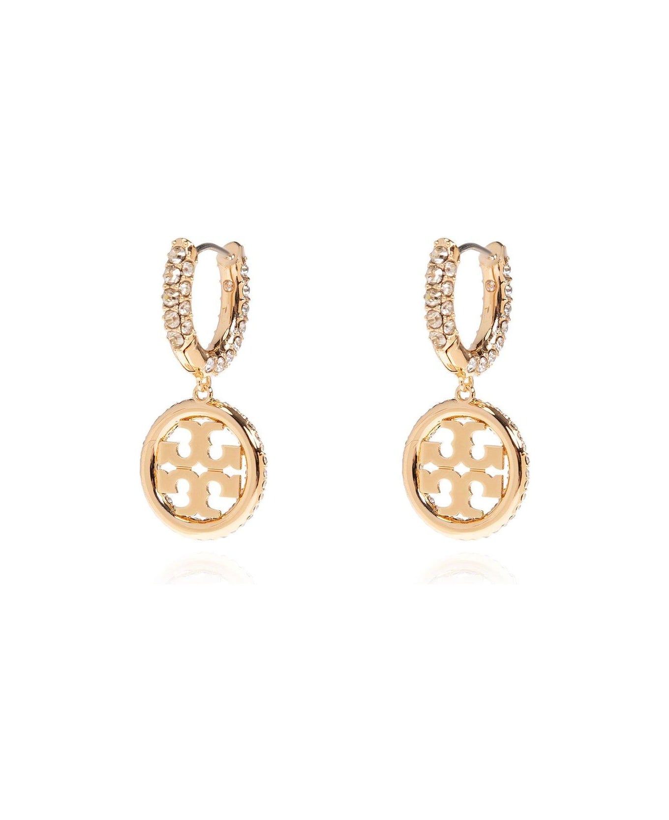 Tory Burch Crystal Embellished Earrings - Gold/crystal
