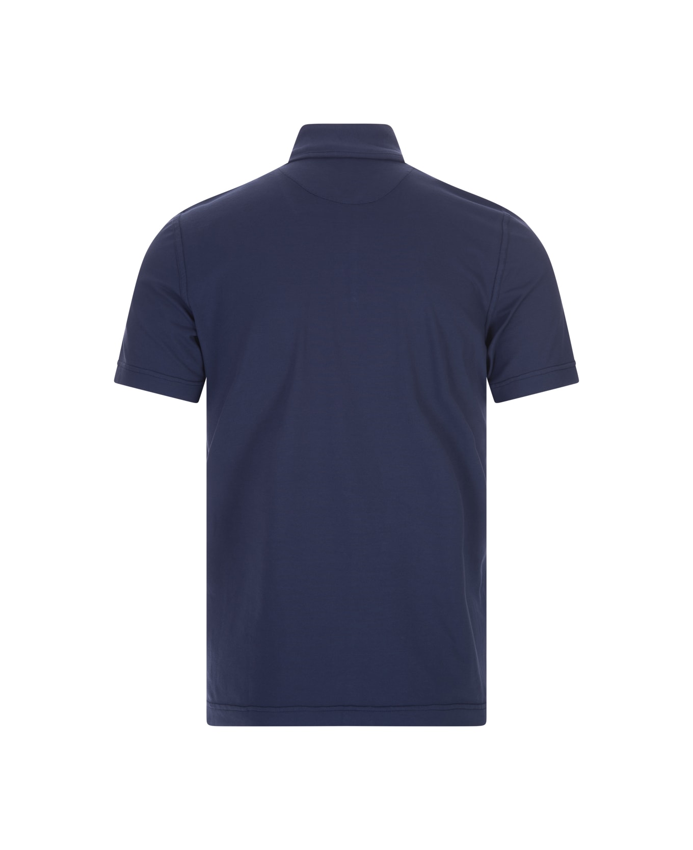 Fedeli Short-sleeved Polo 18mois Shirt In Dark Blue Cotton - Blue