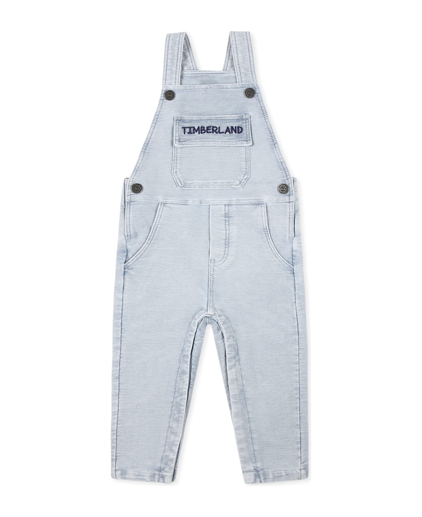 Timberland Denim Dungarees Pour Bébé Garçon Avec Logo - Denim